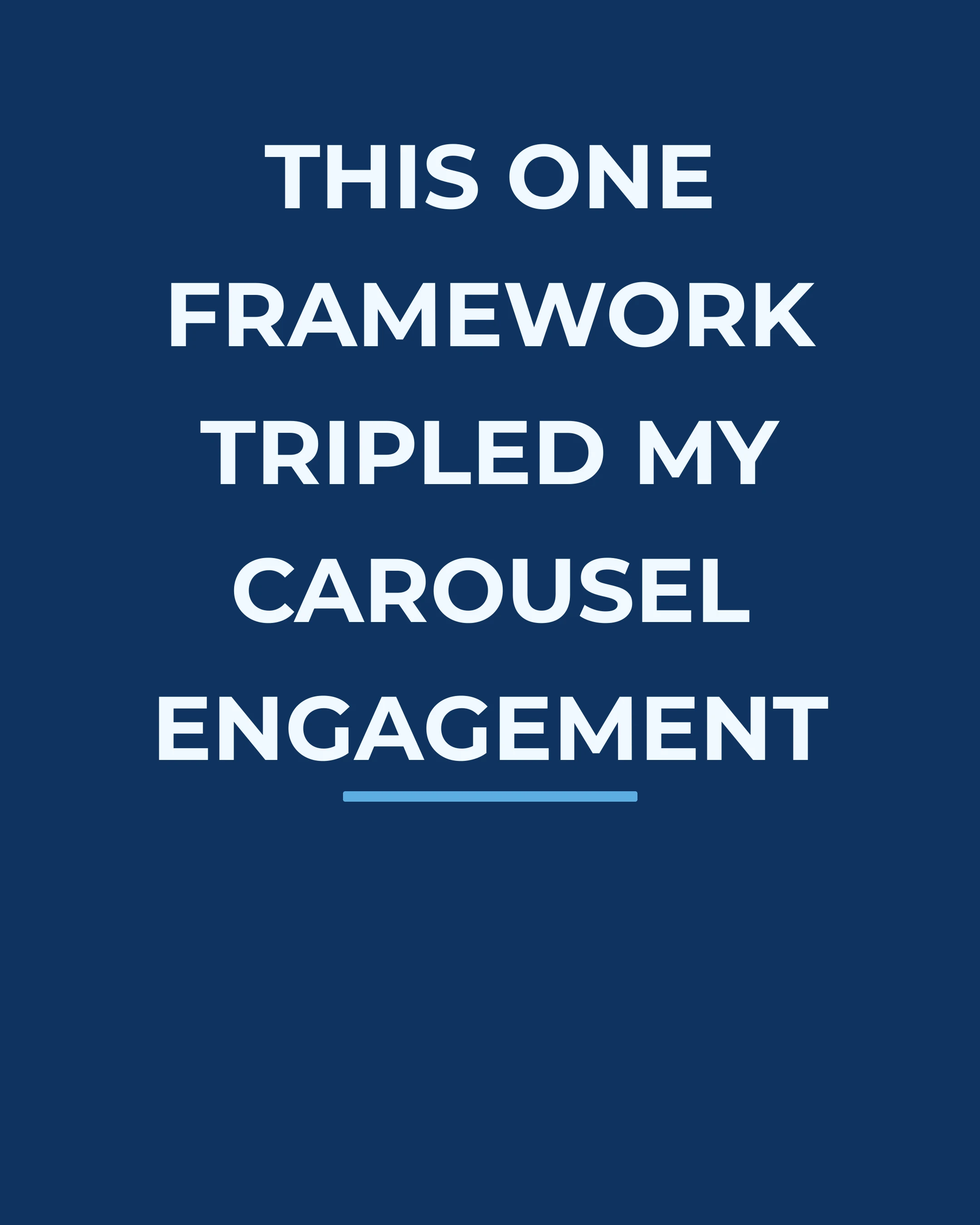 Sample carousel slide illustrating the Attention phase of AIDA