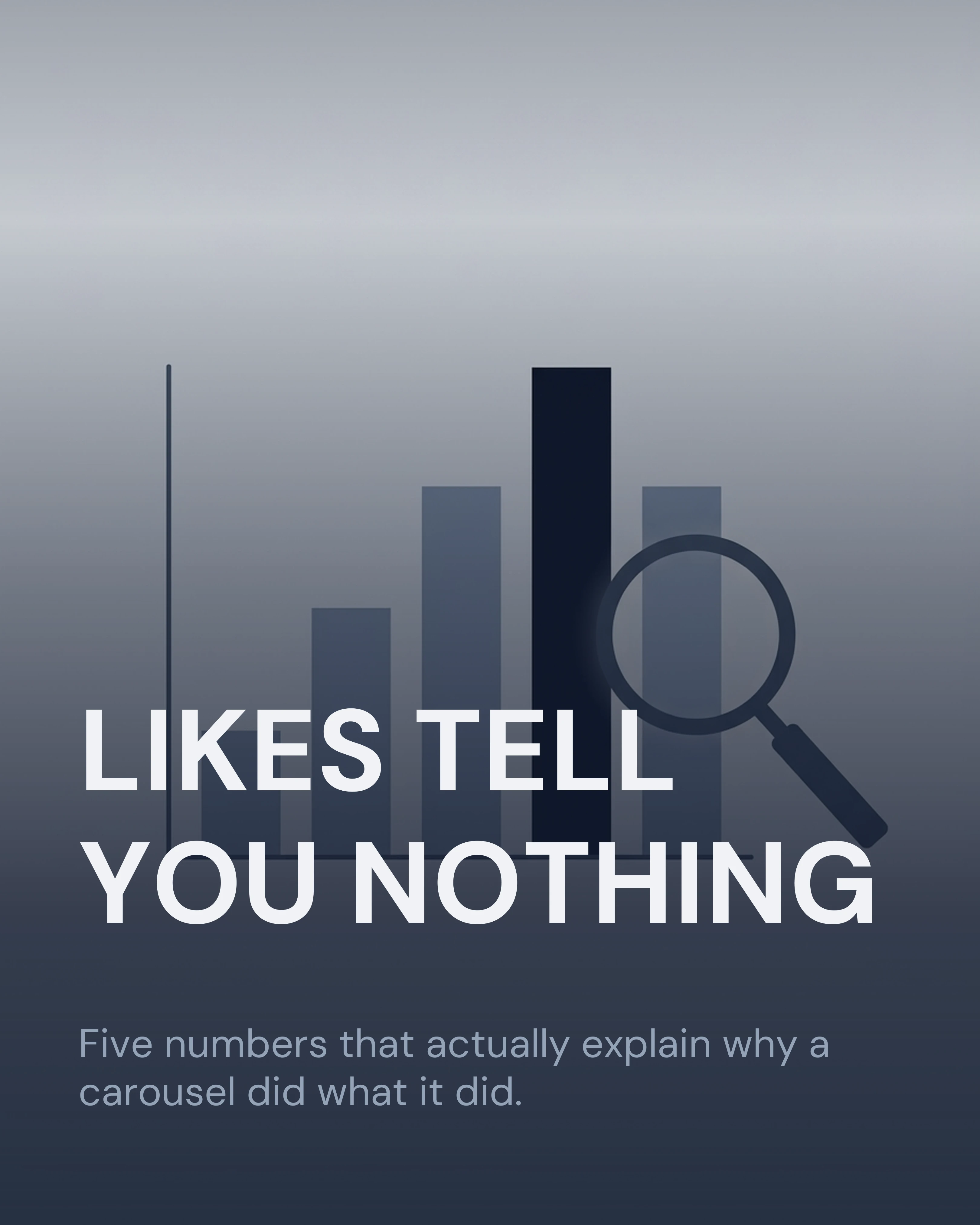 Cover slide: likes tell you nothing