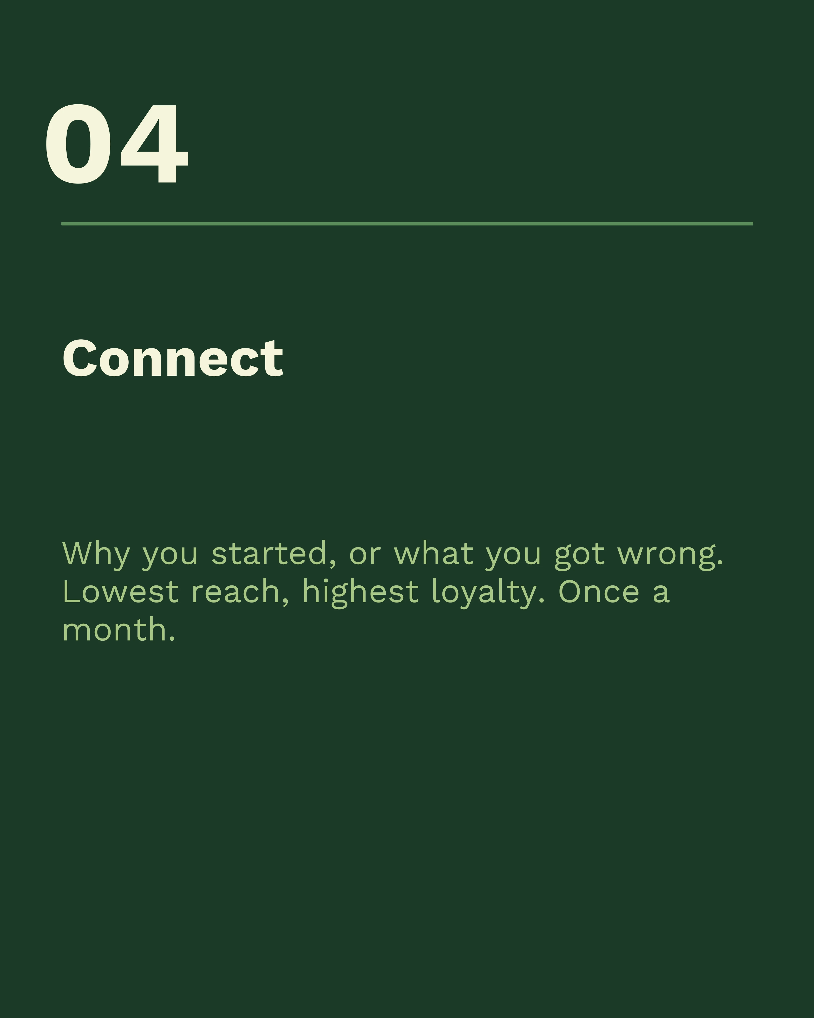 Post type four: connect