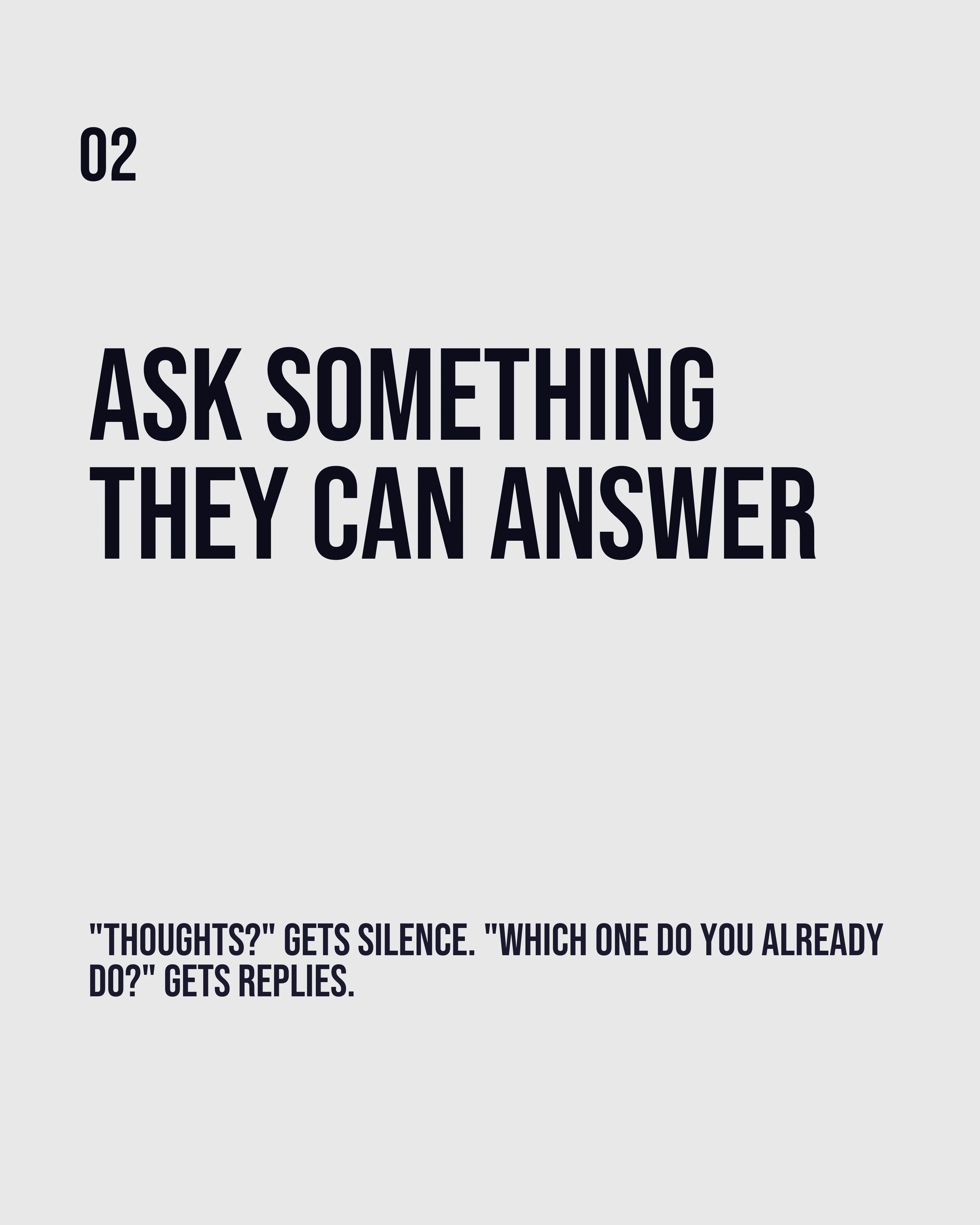 Ask a narrower question slide