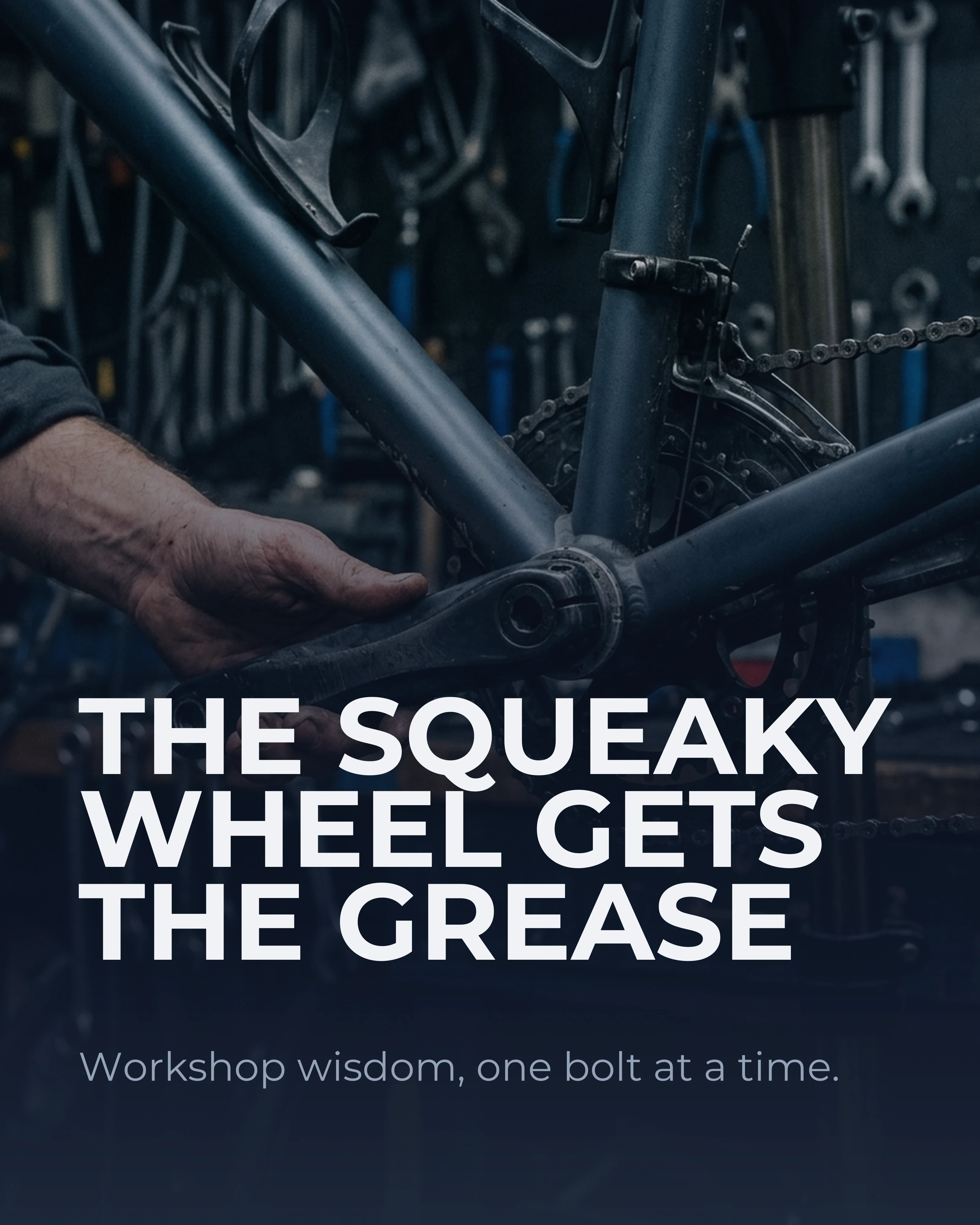 Clever but unclear cover: the squeaky wheel gets the grease