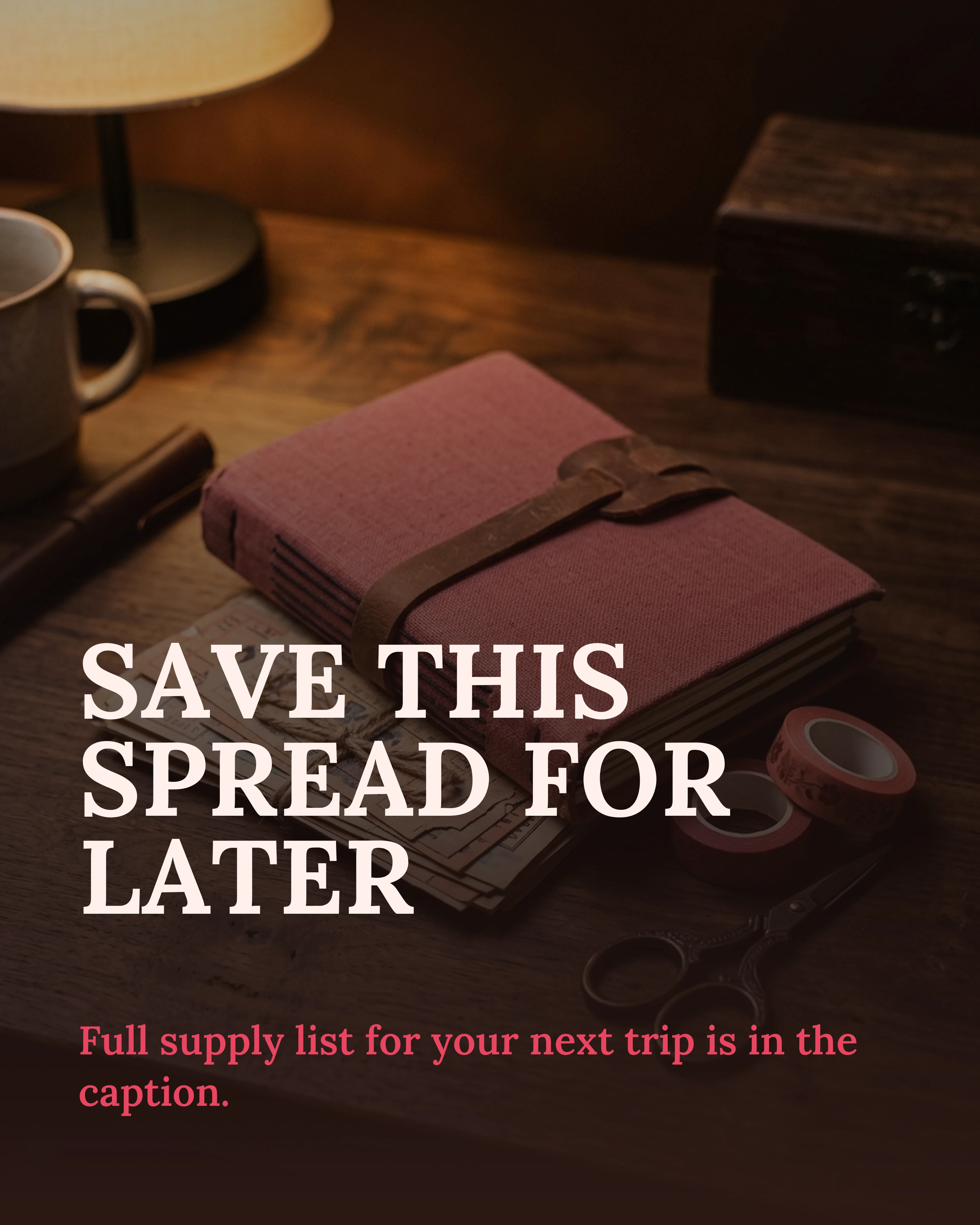Closing slide: Save this spread for later