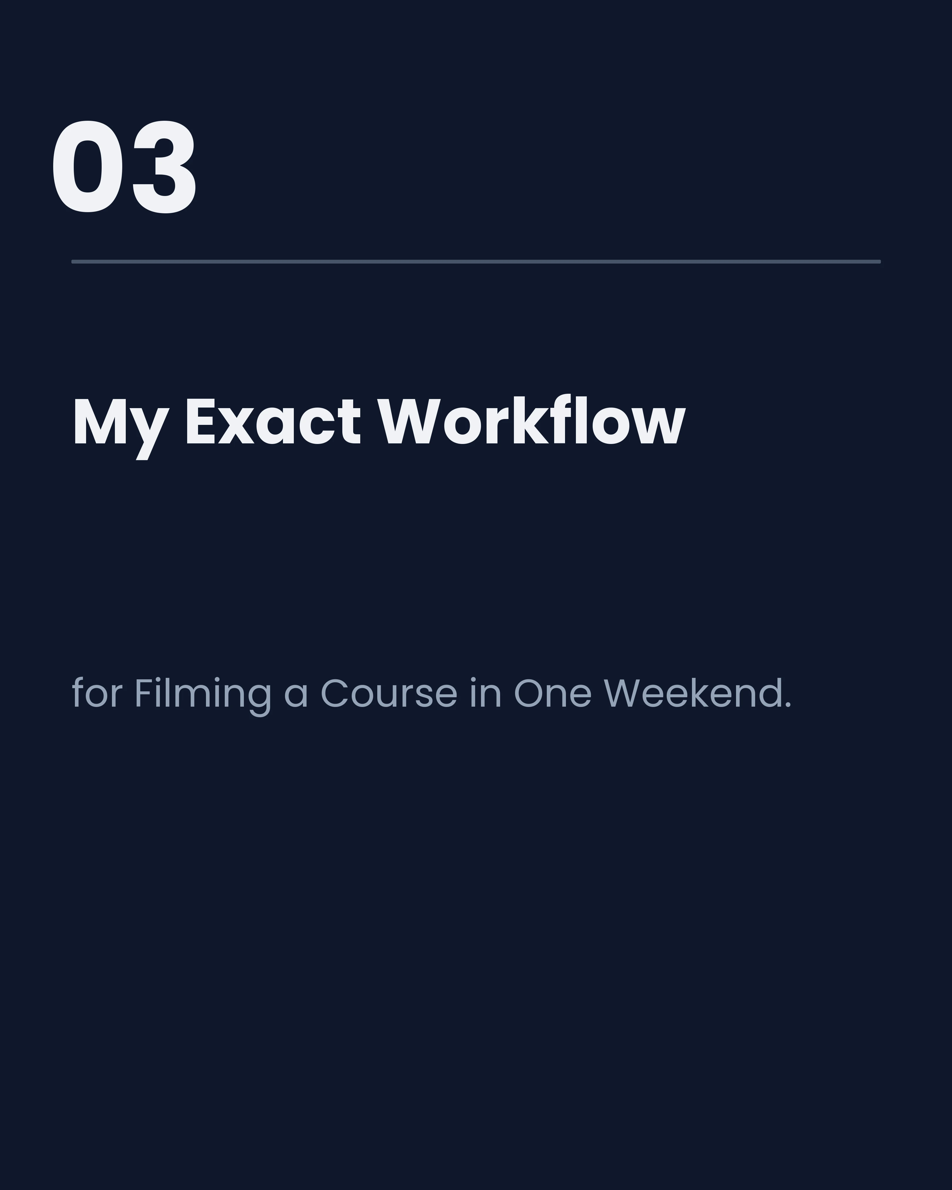 Course creator process slide