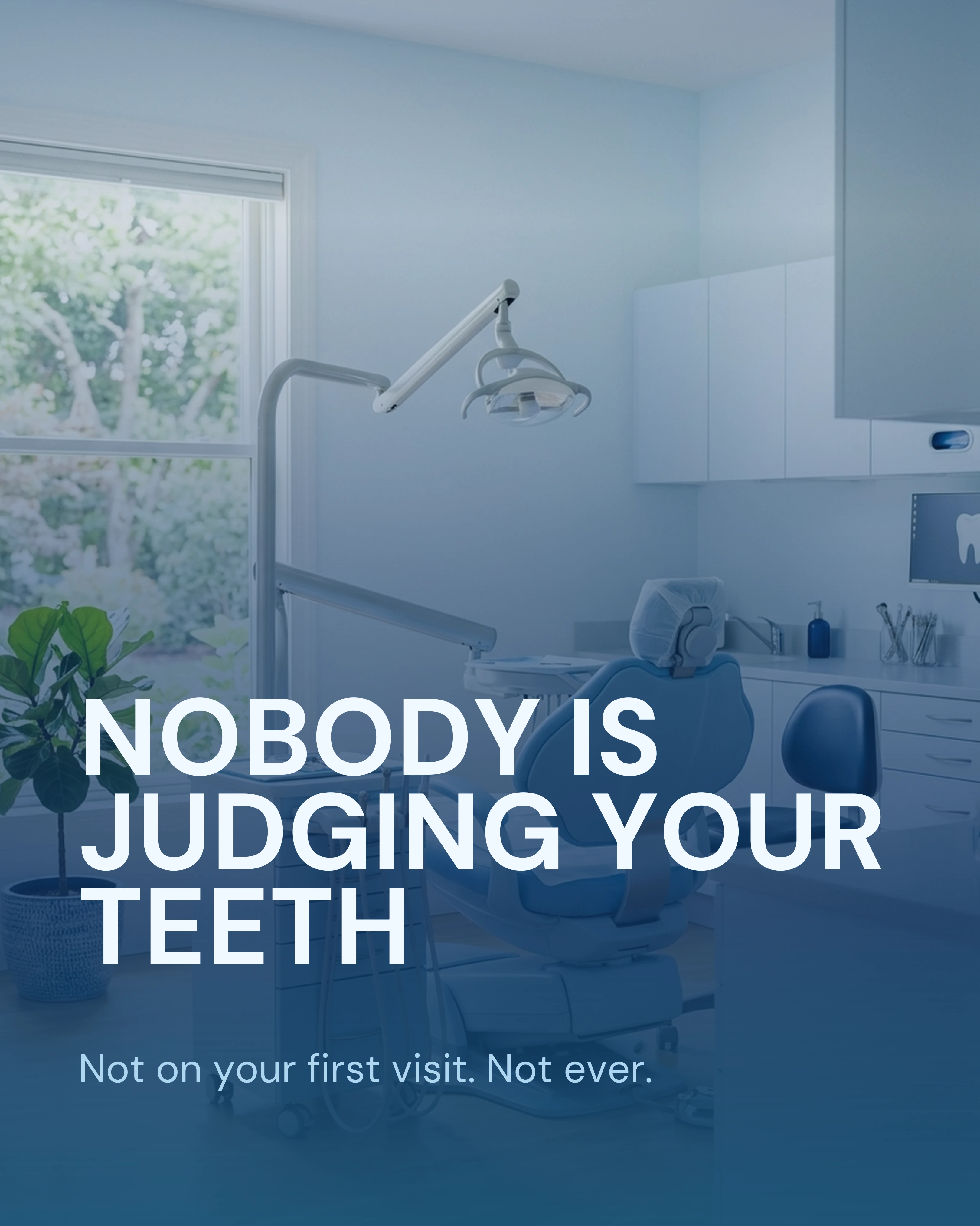 Calm modern dental treatment room slide