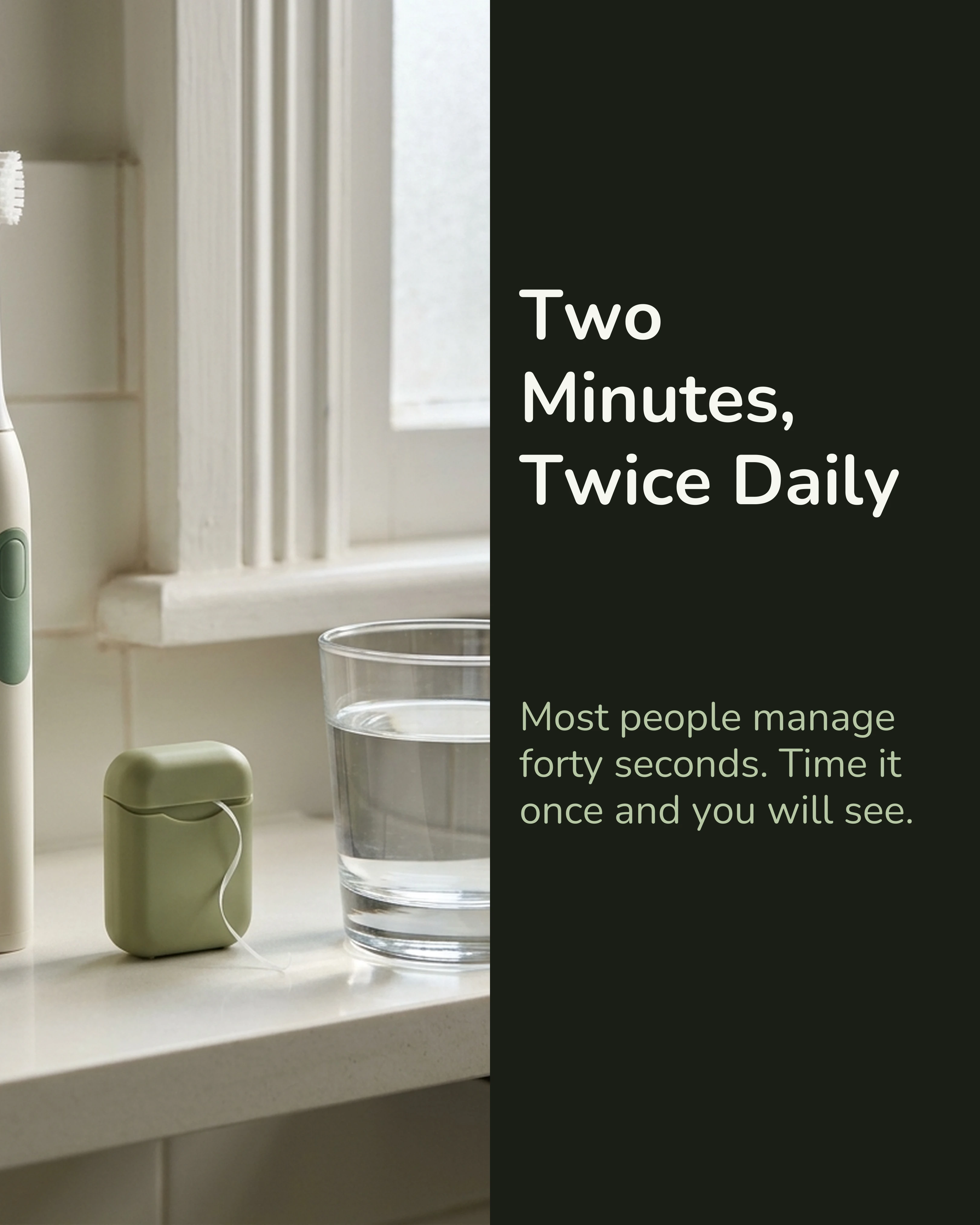 Daily brushing habit reminder slide