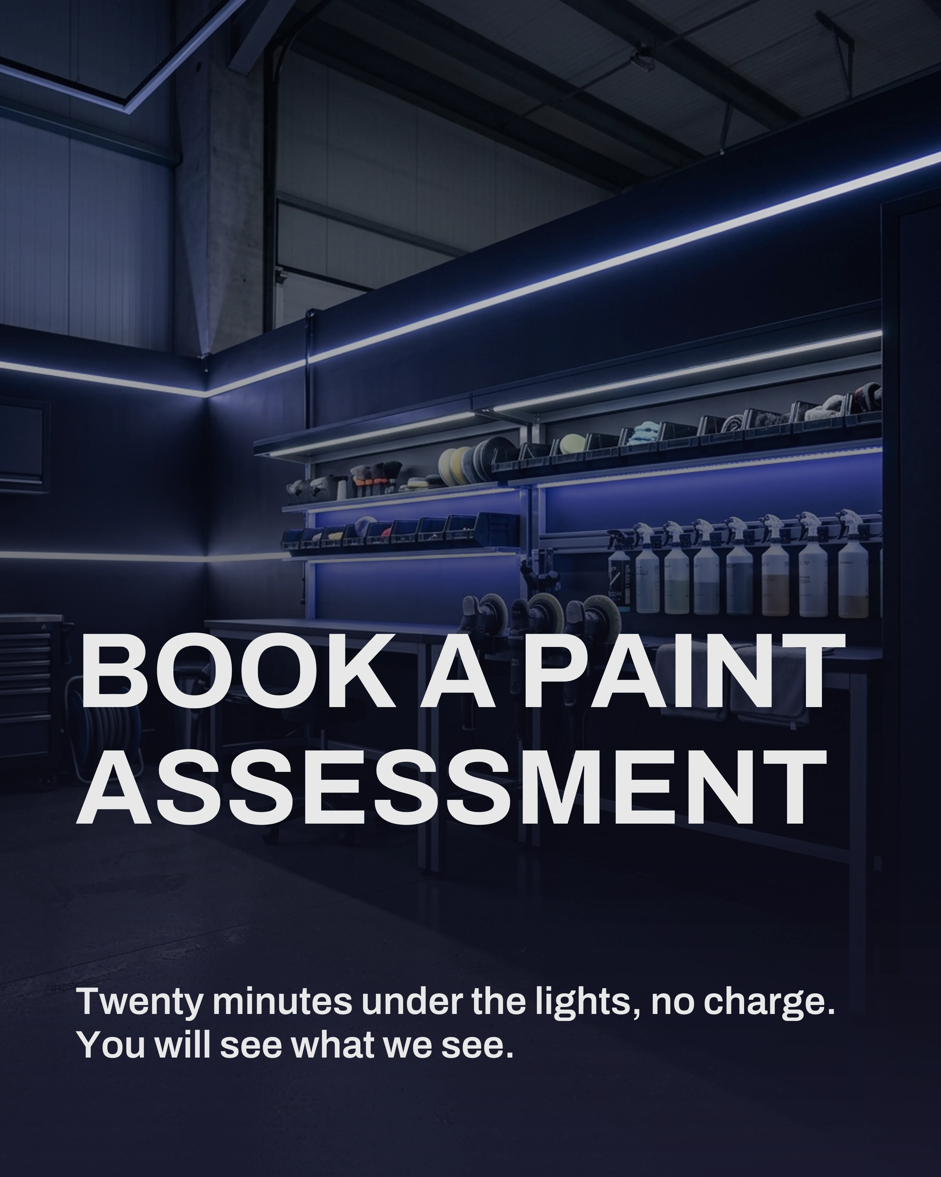 Closing slide inviting a paint assessment booking