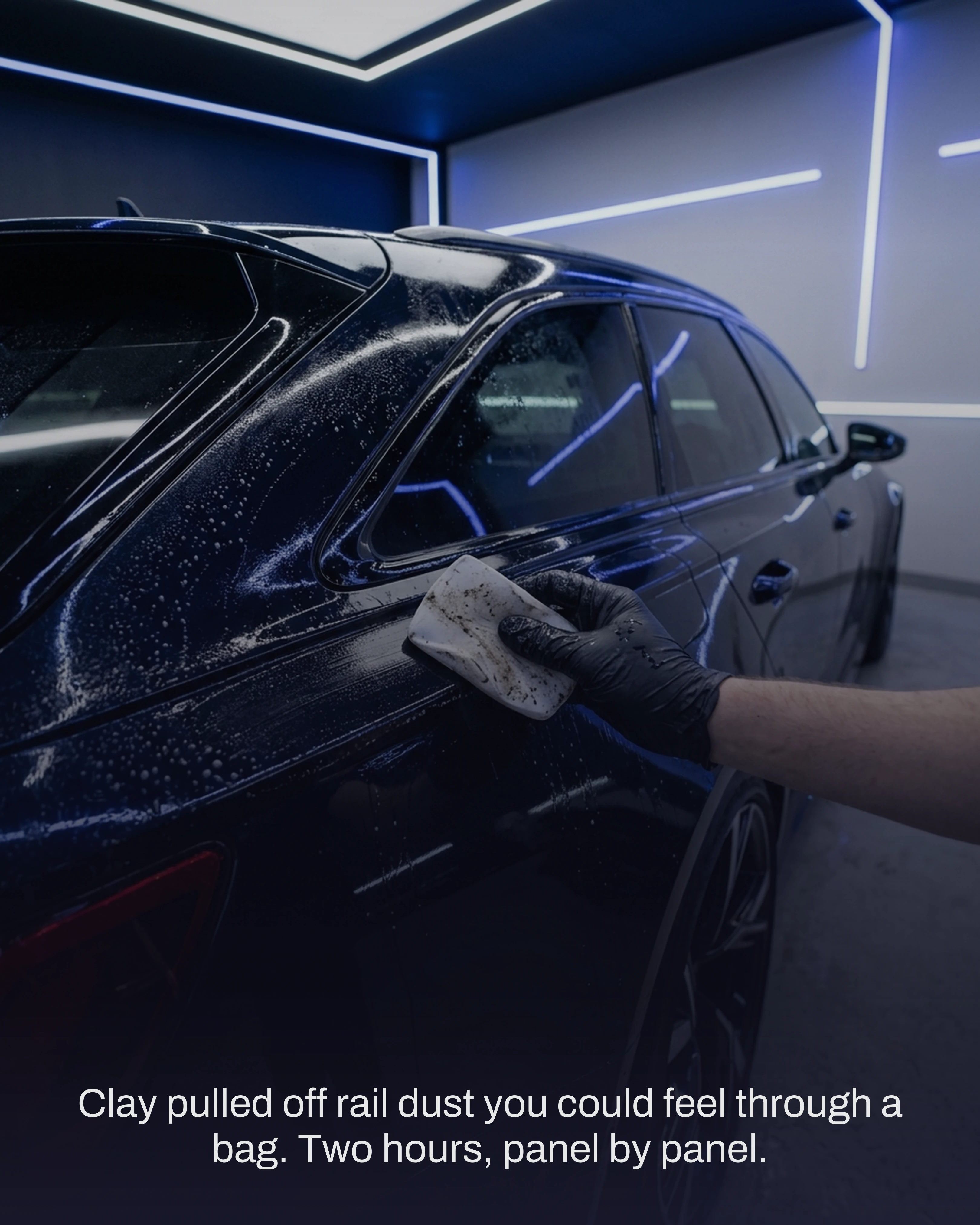 Clay bar decontamination pulling contamination from the paint