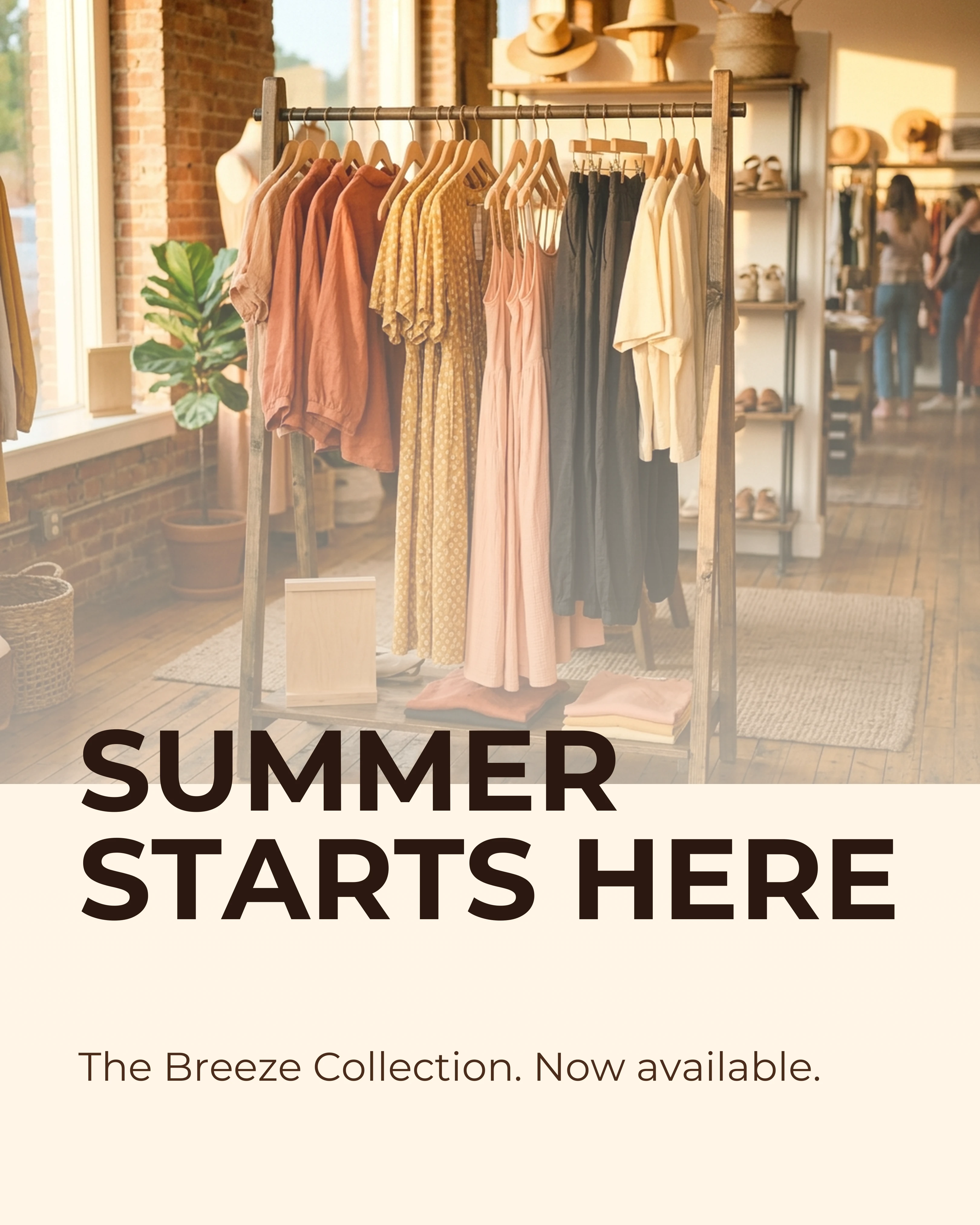 Launch visual — clothing display