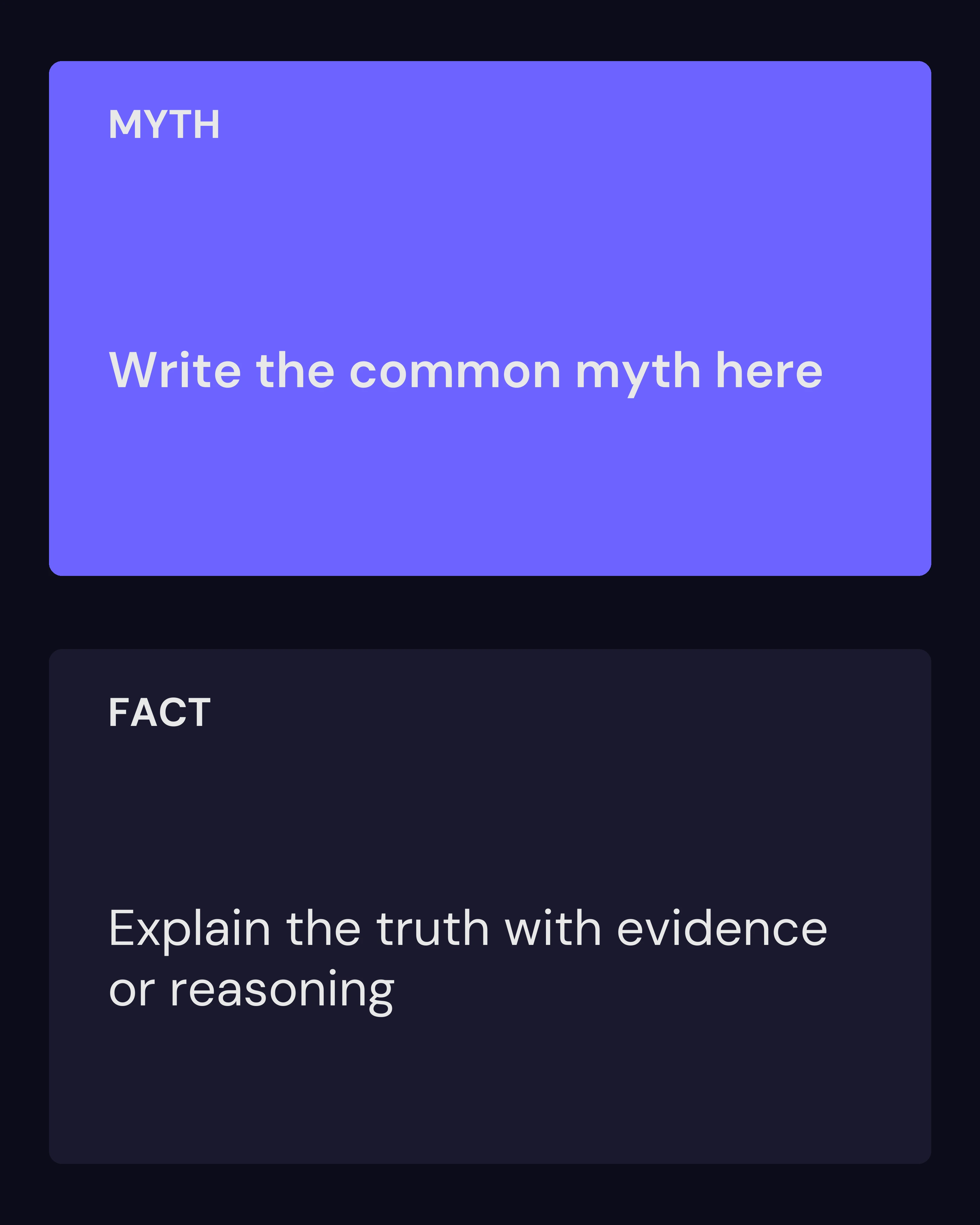Investing myth fact slide