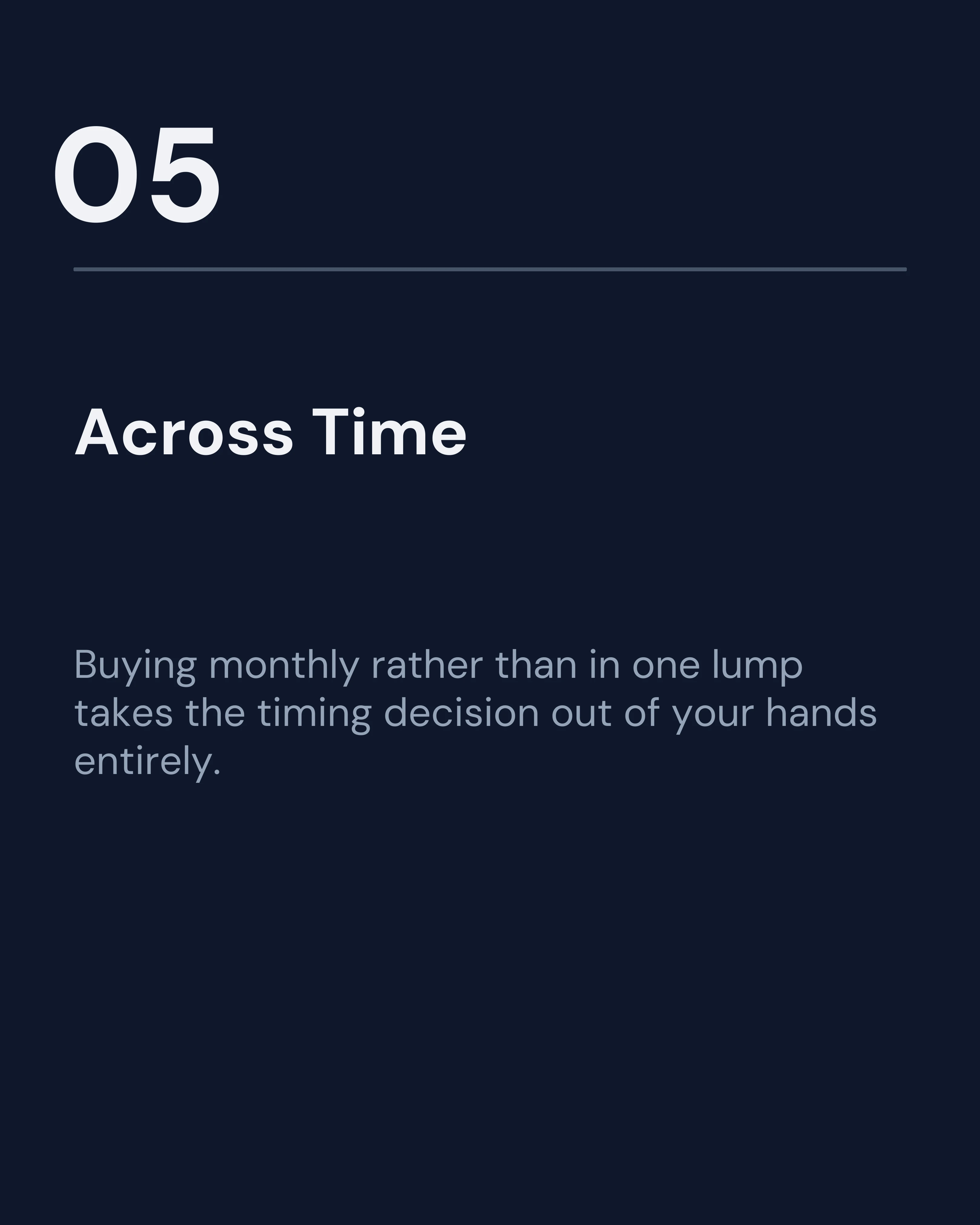 Slide five: across time