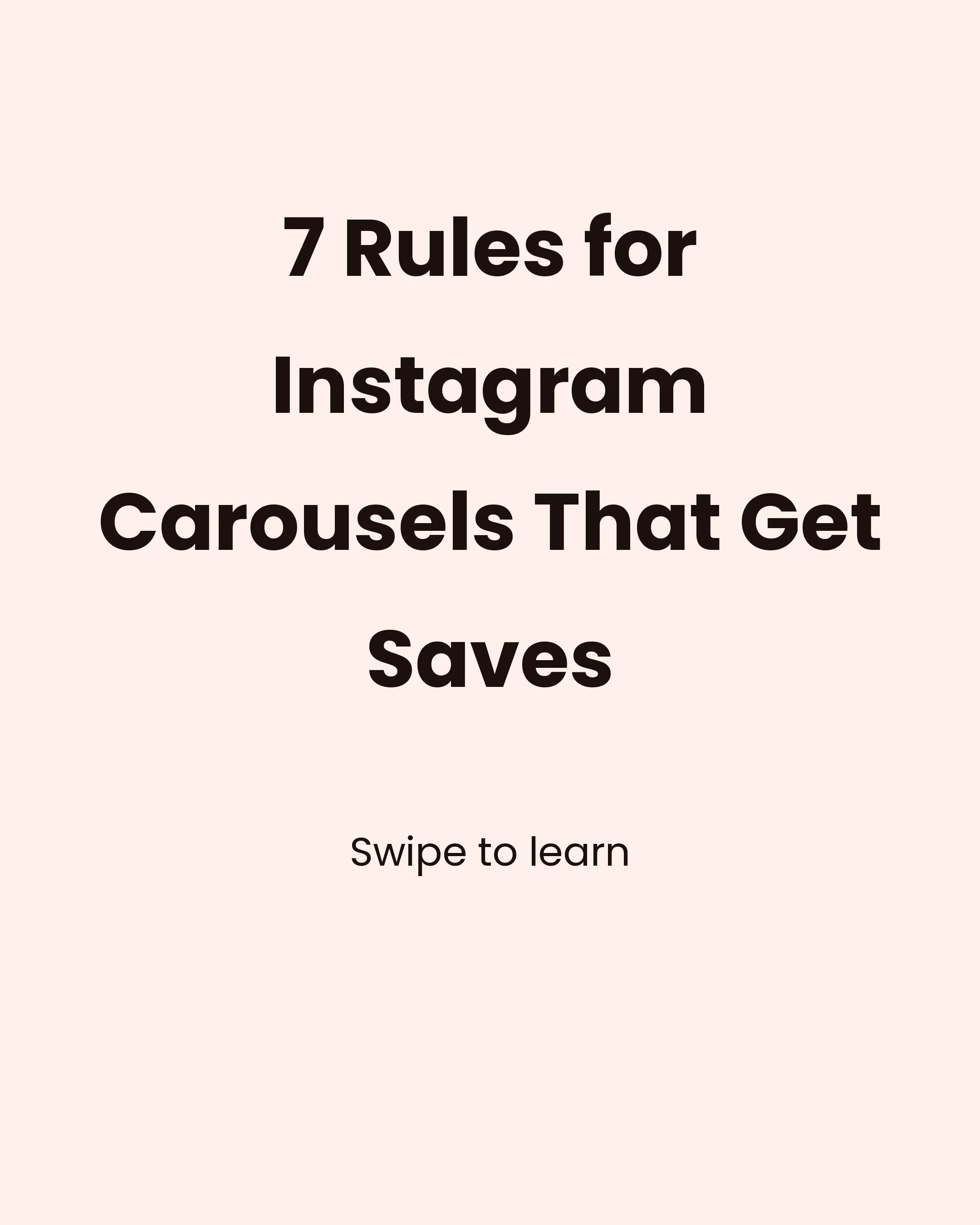 Example carousel hook slide designed to stop the scroll