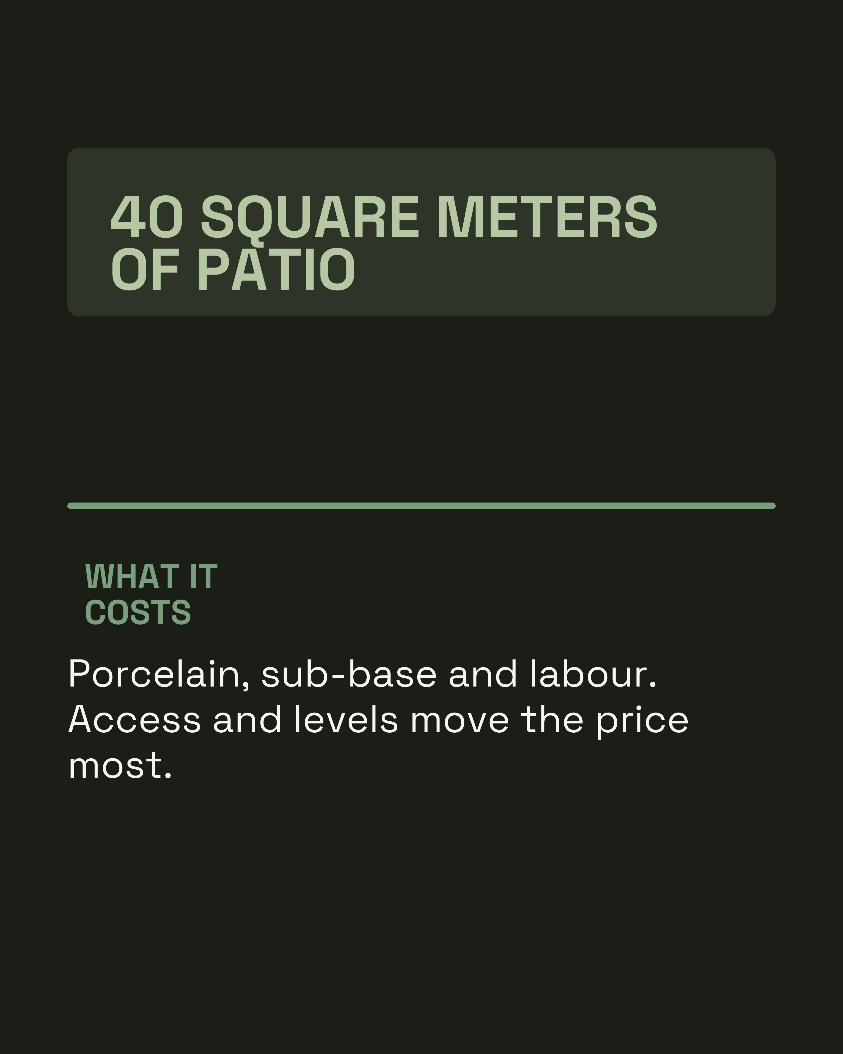 Patio cost breakdown carousel slide