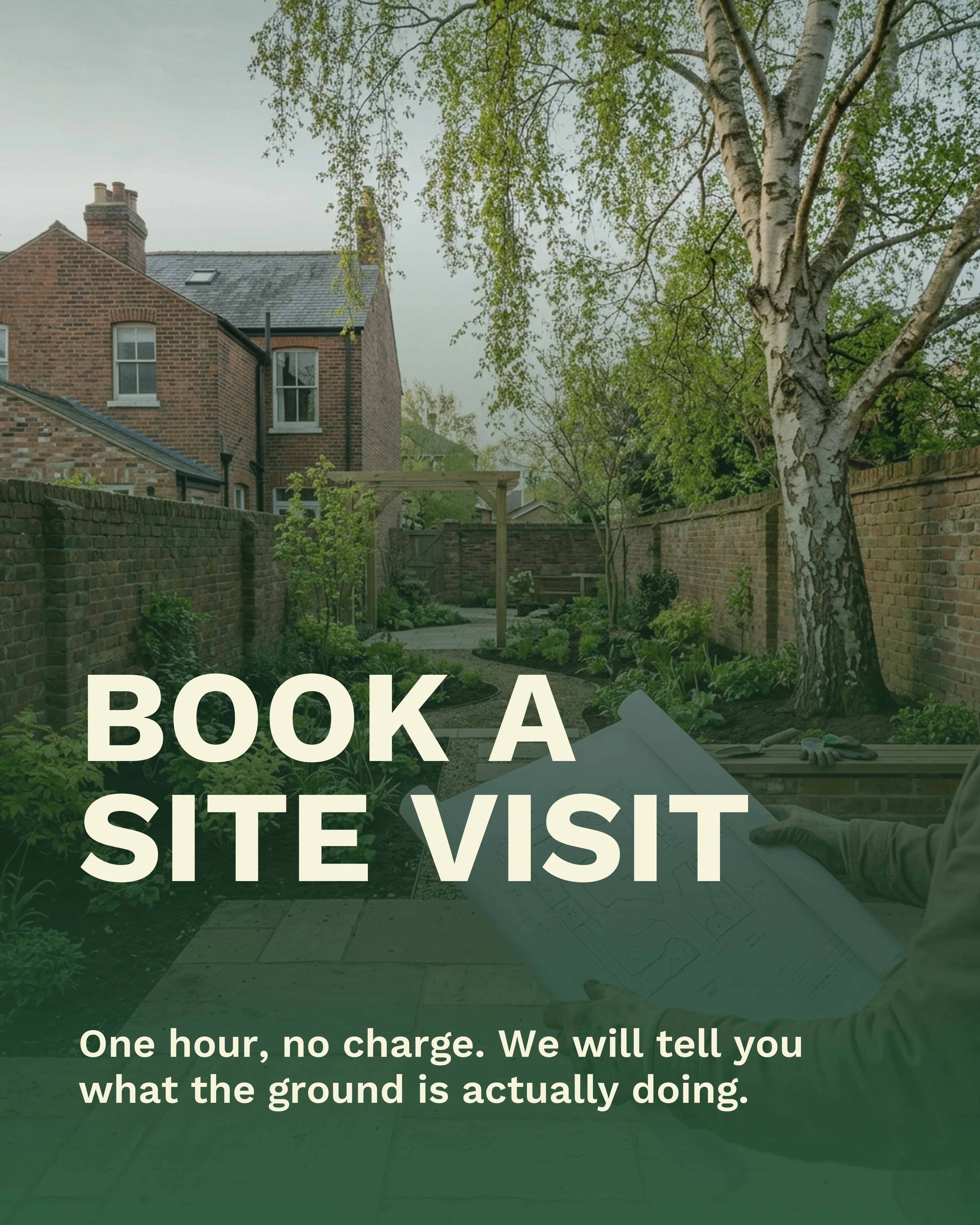 Book a site visit call to action slide