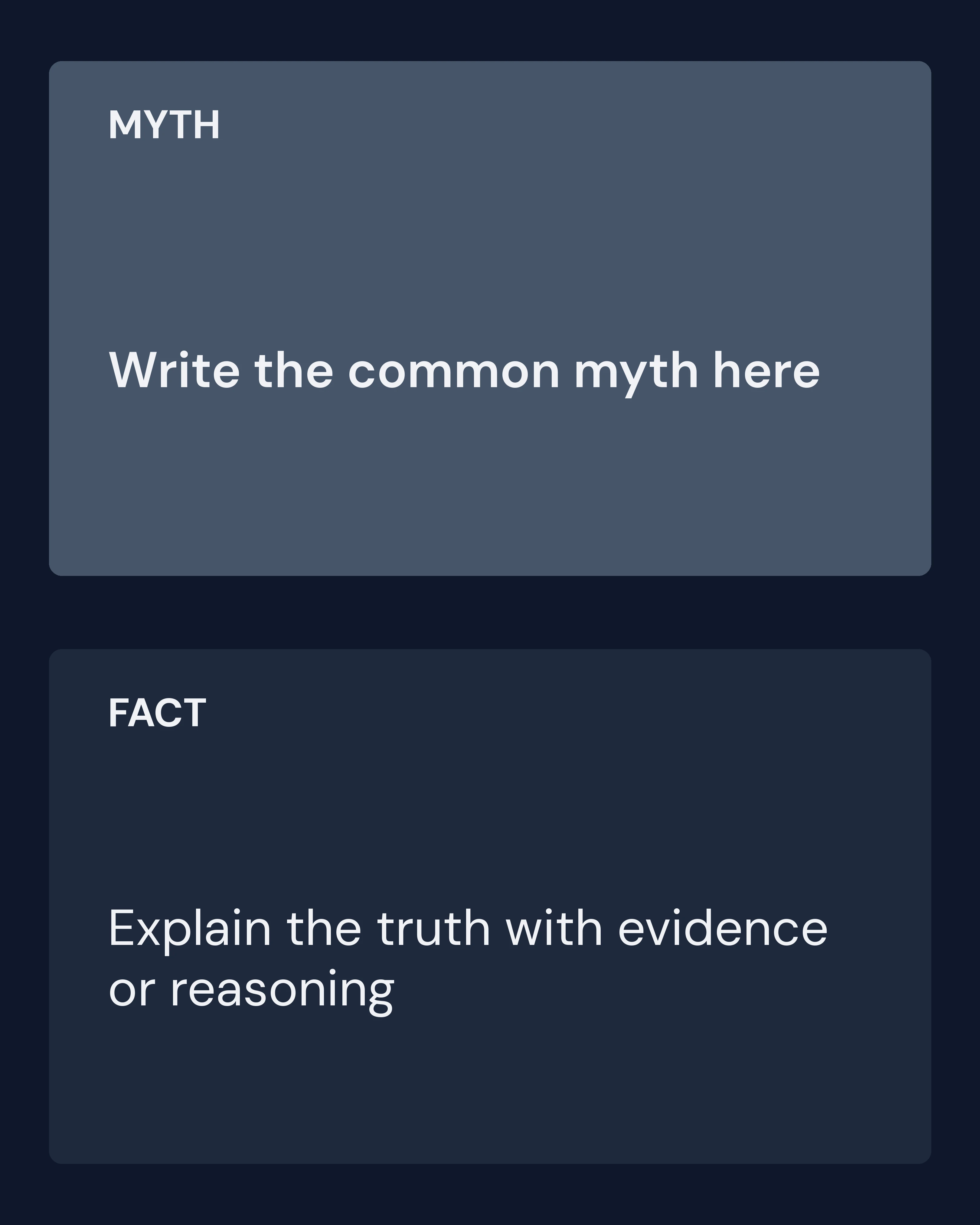 Myth fact slide two