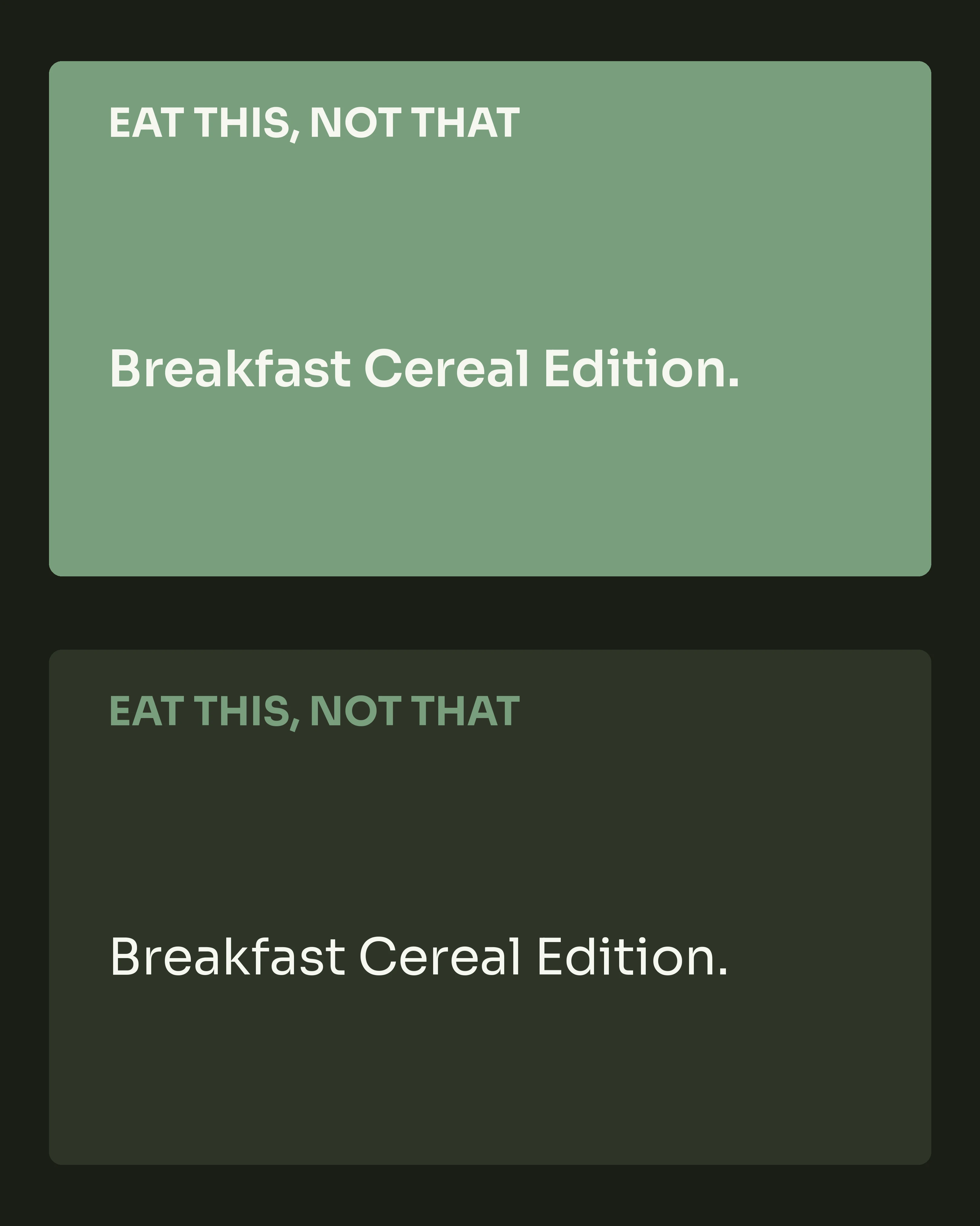 Nutrition swap slide