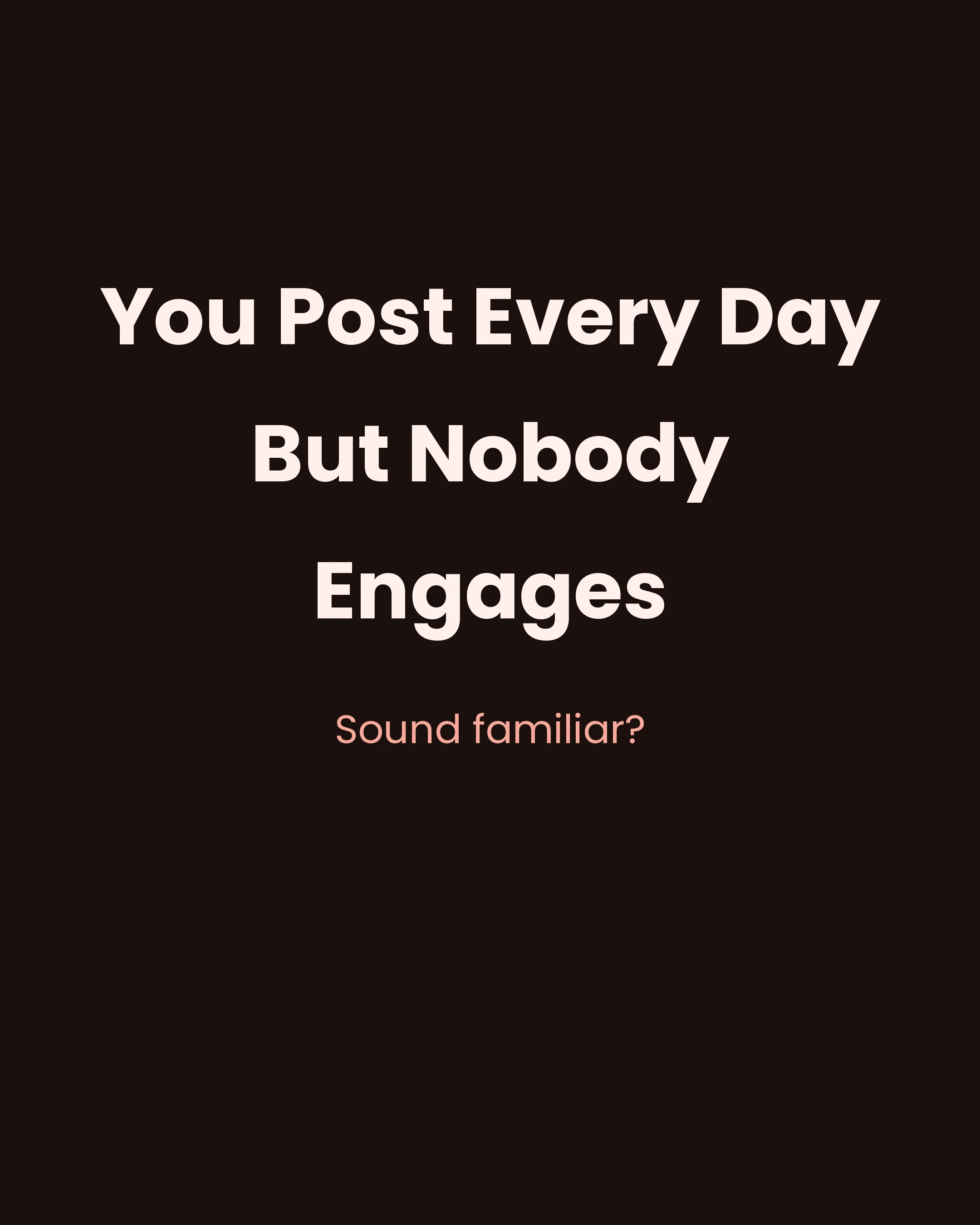 PAS carousel Problem slide example showing a bold hook