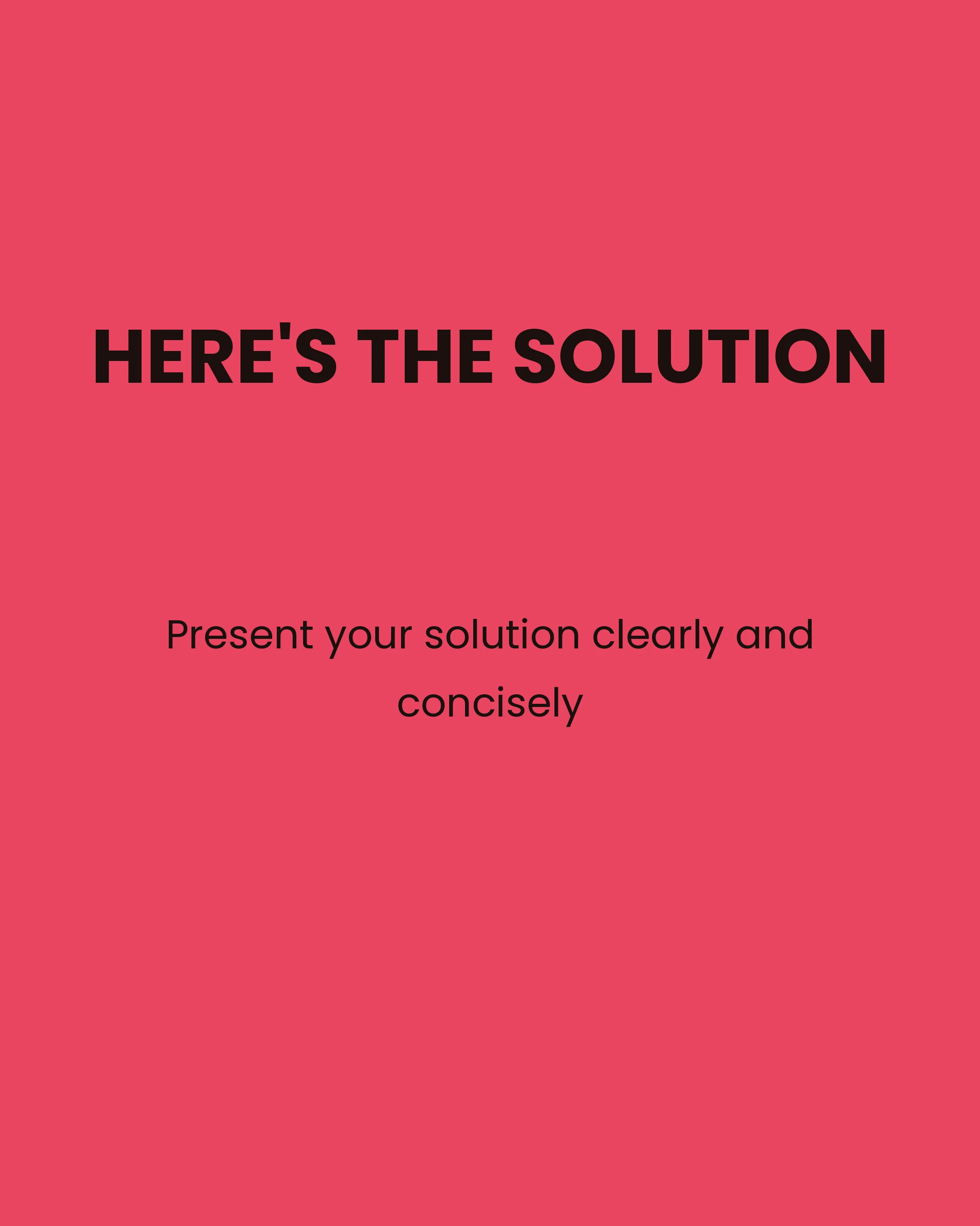 PAS carousel Solution slide with framework explanation
