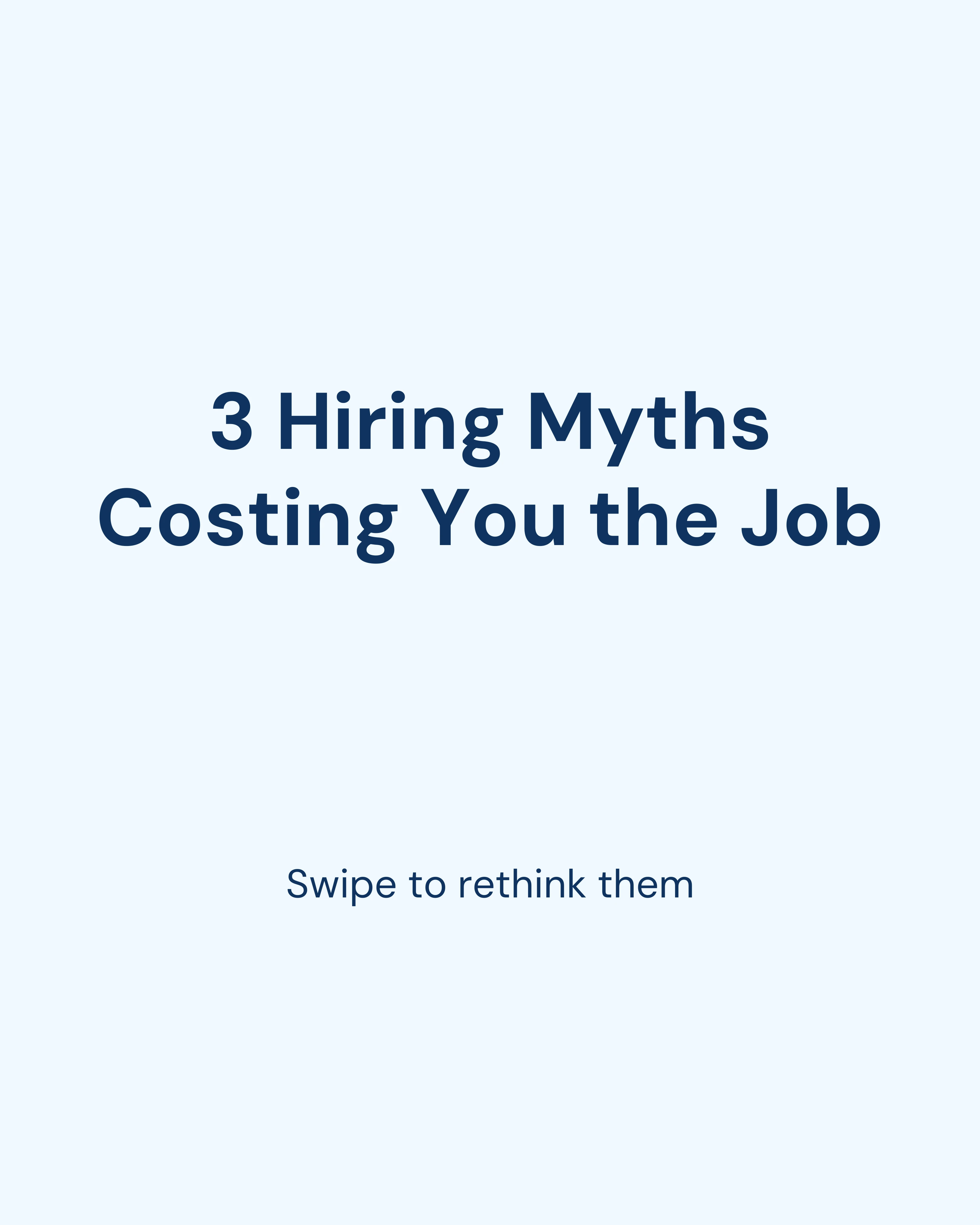 Recruitment myths carousel slide