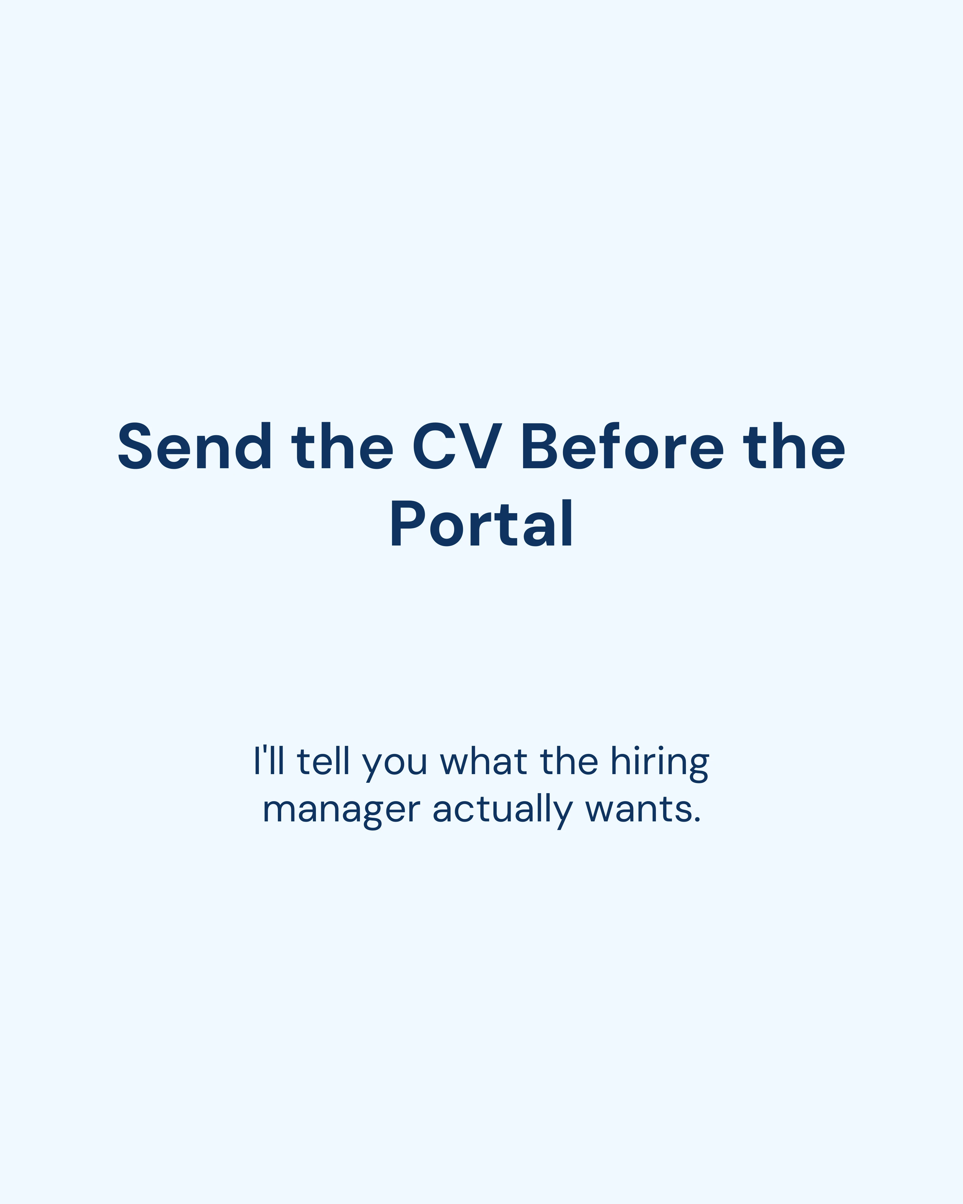 Recruiter call to action slide