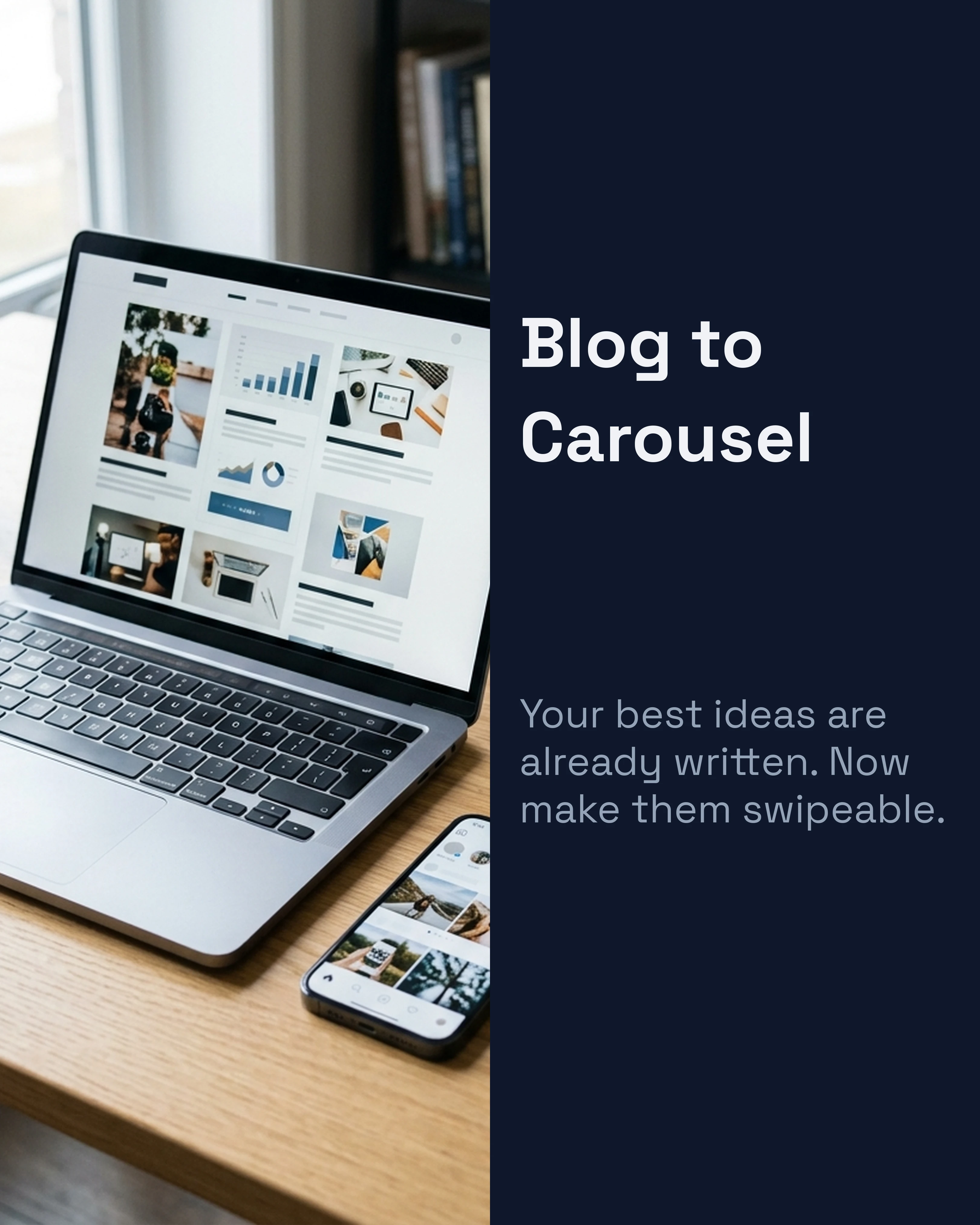 Blog to carousel visual