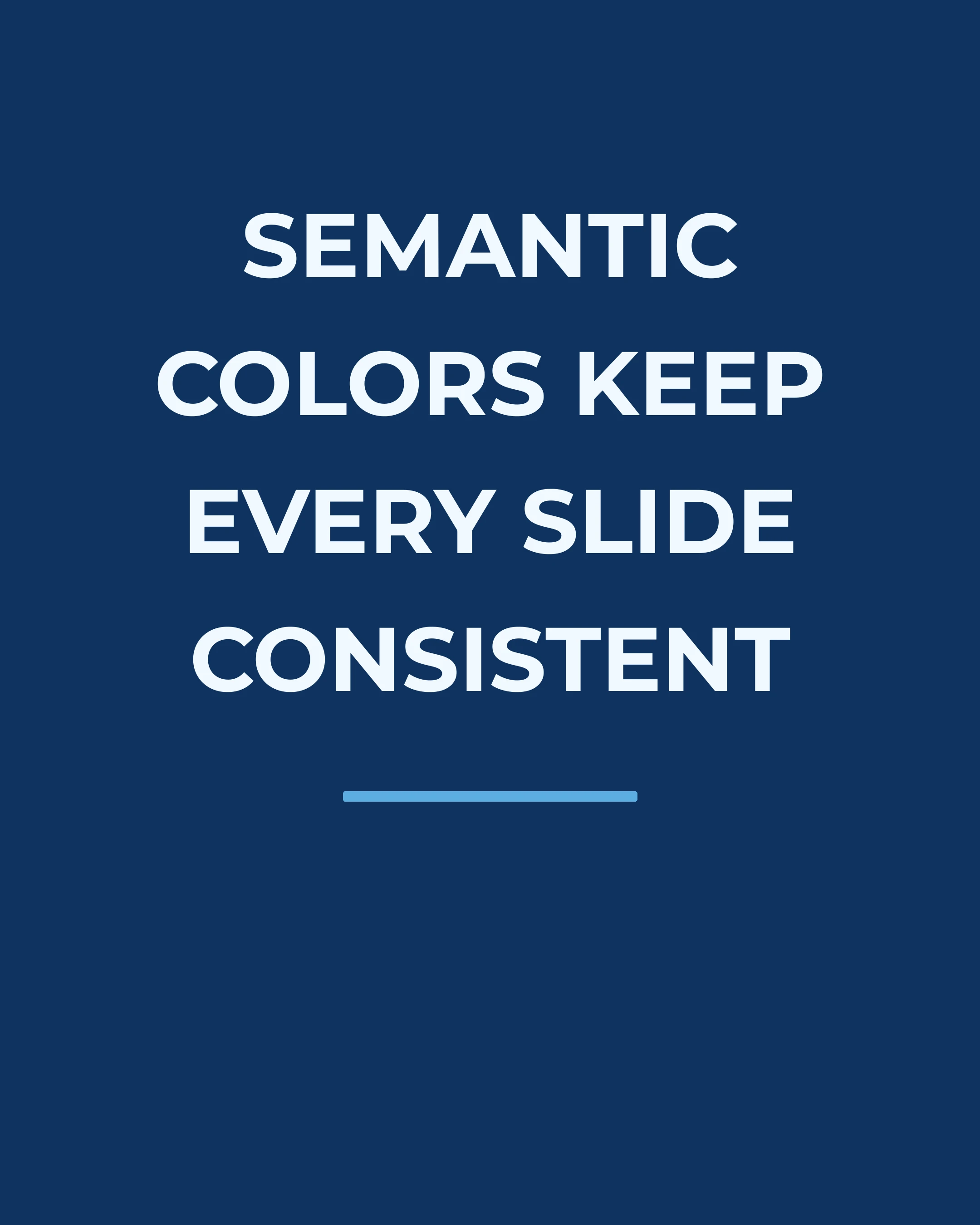 Carousel slide with Ocean palette — light background, dark text