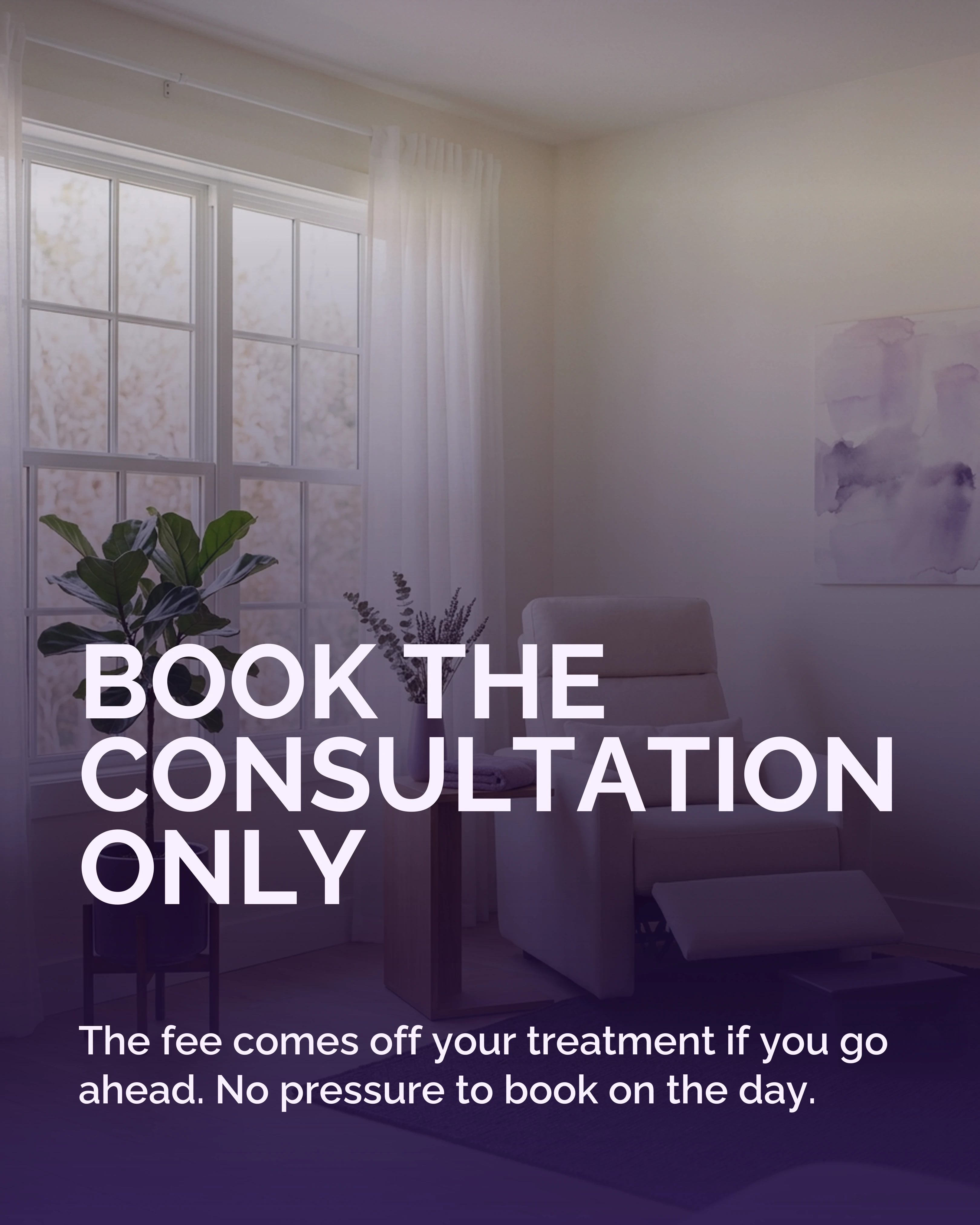Closing slide offering a no-treatment consultation