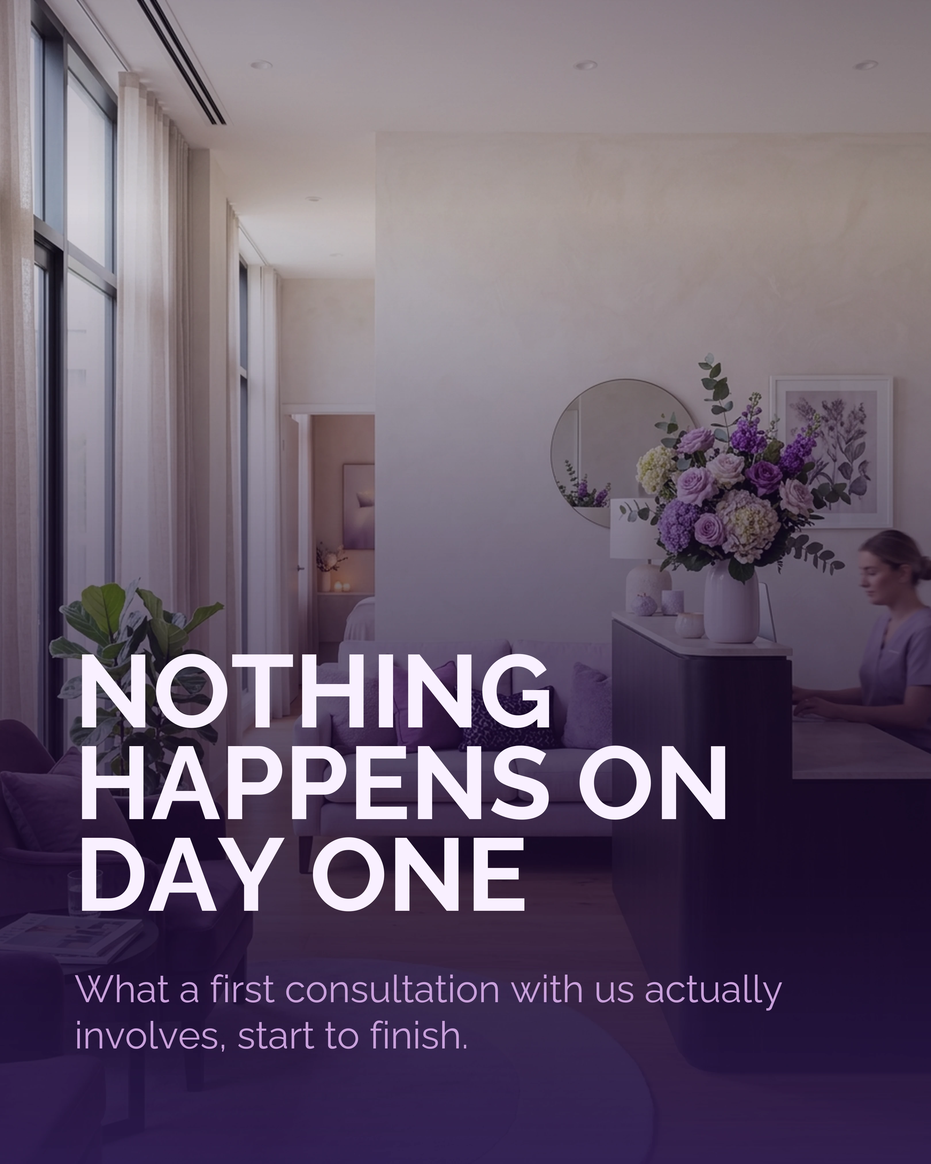 Cover slide: a calm clinic reception
