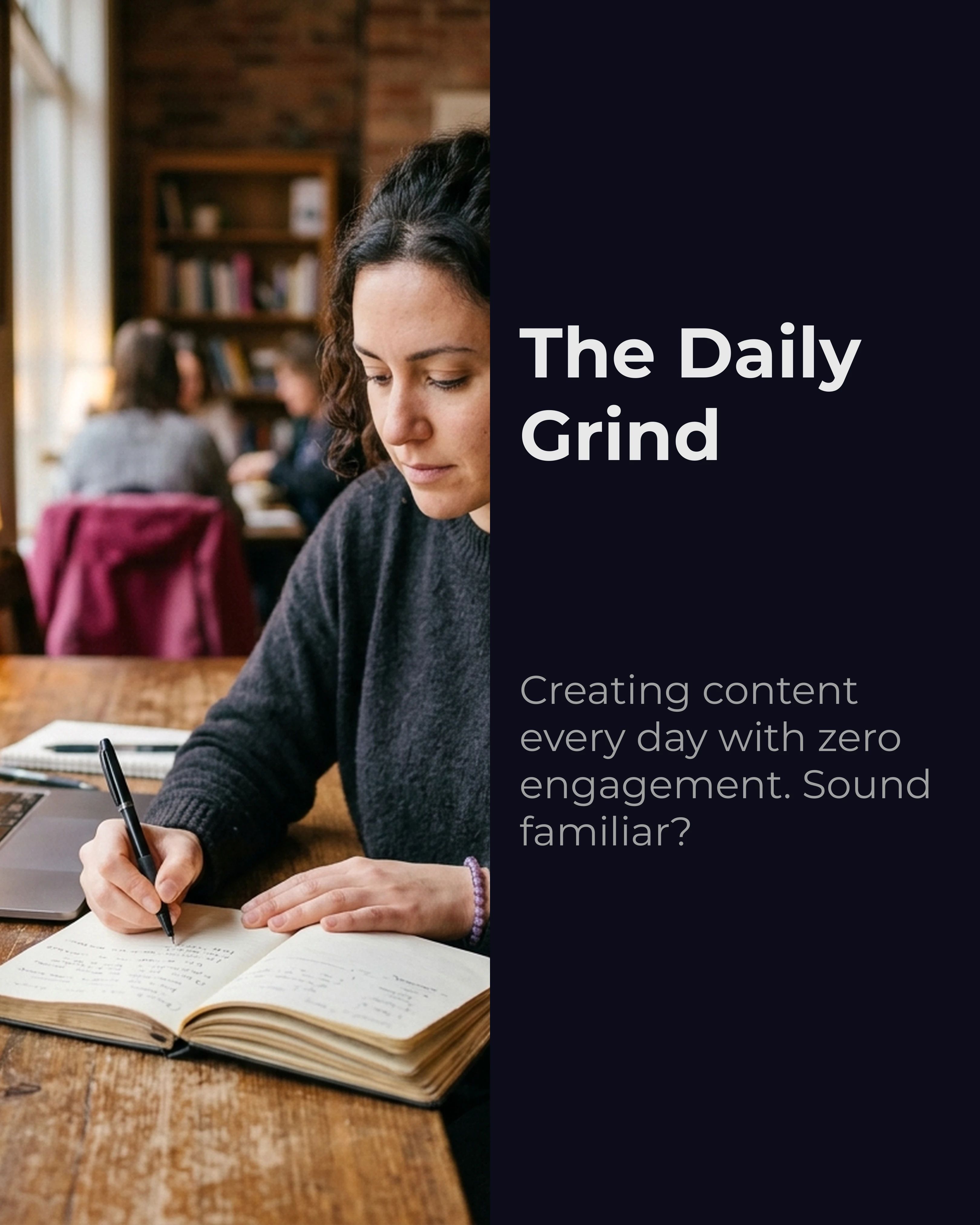 The setup — the daily grind