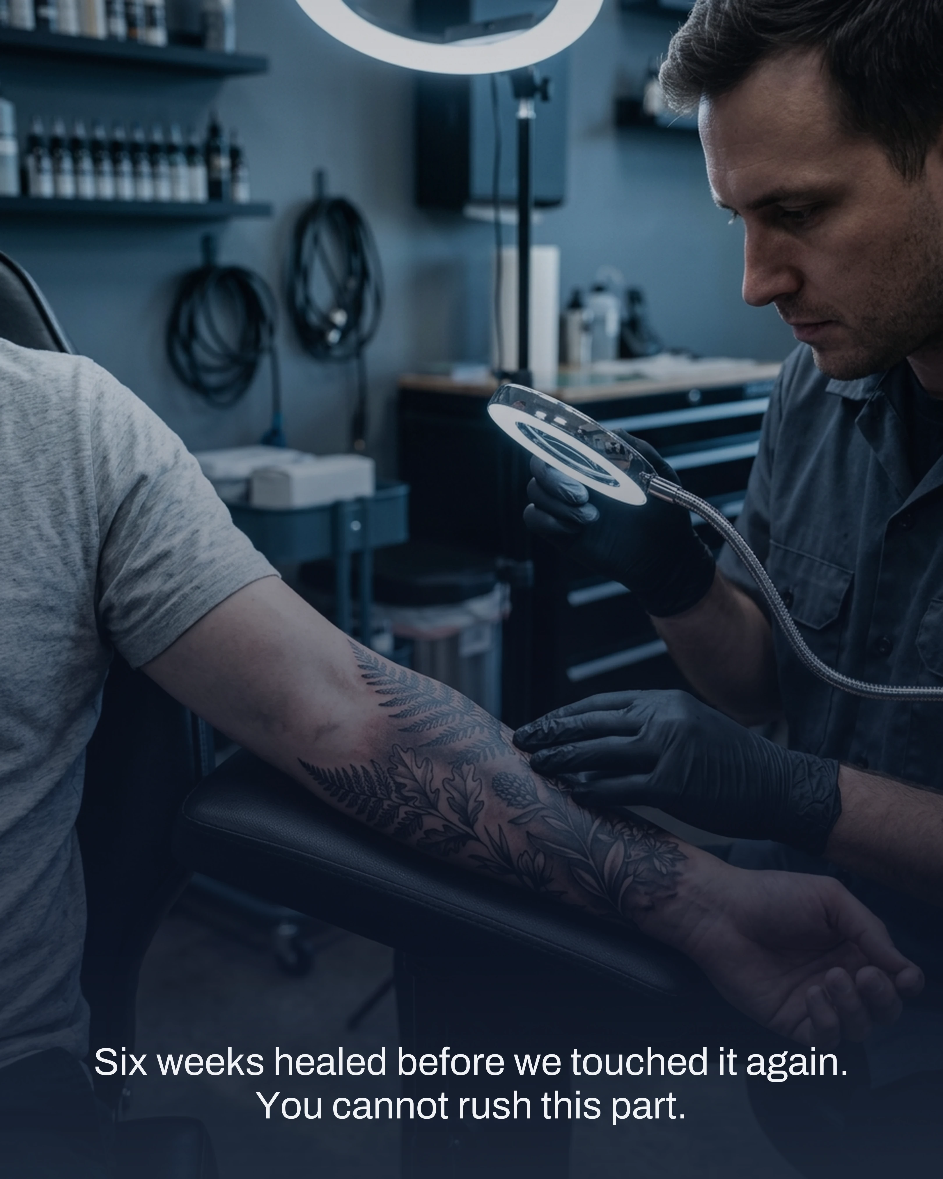 The healed first session checked before the second