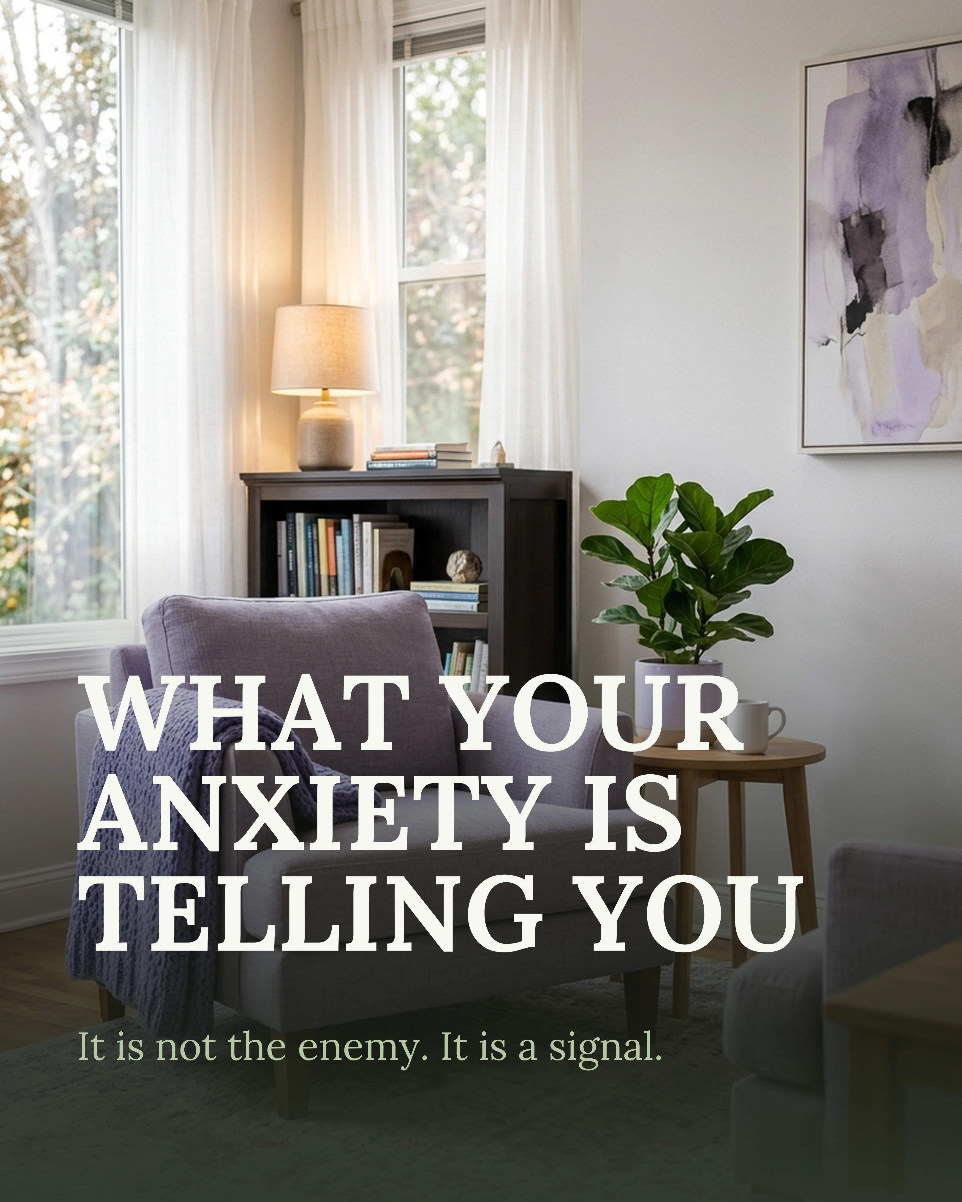 Therapist visual — calm office