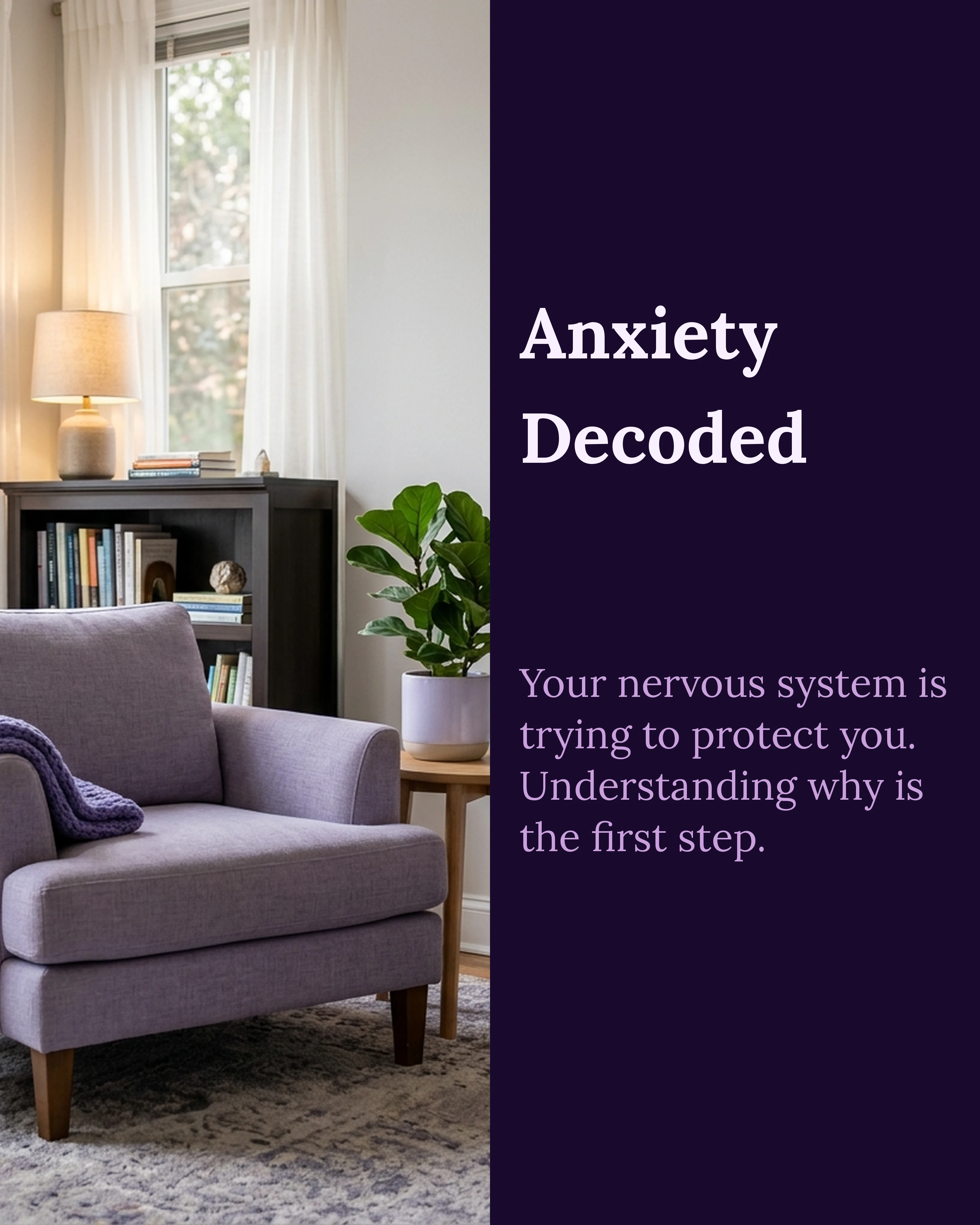Therapist anxiety psychoeducation slide