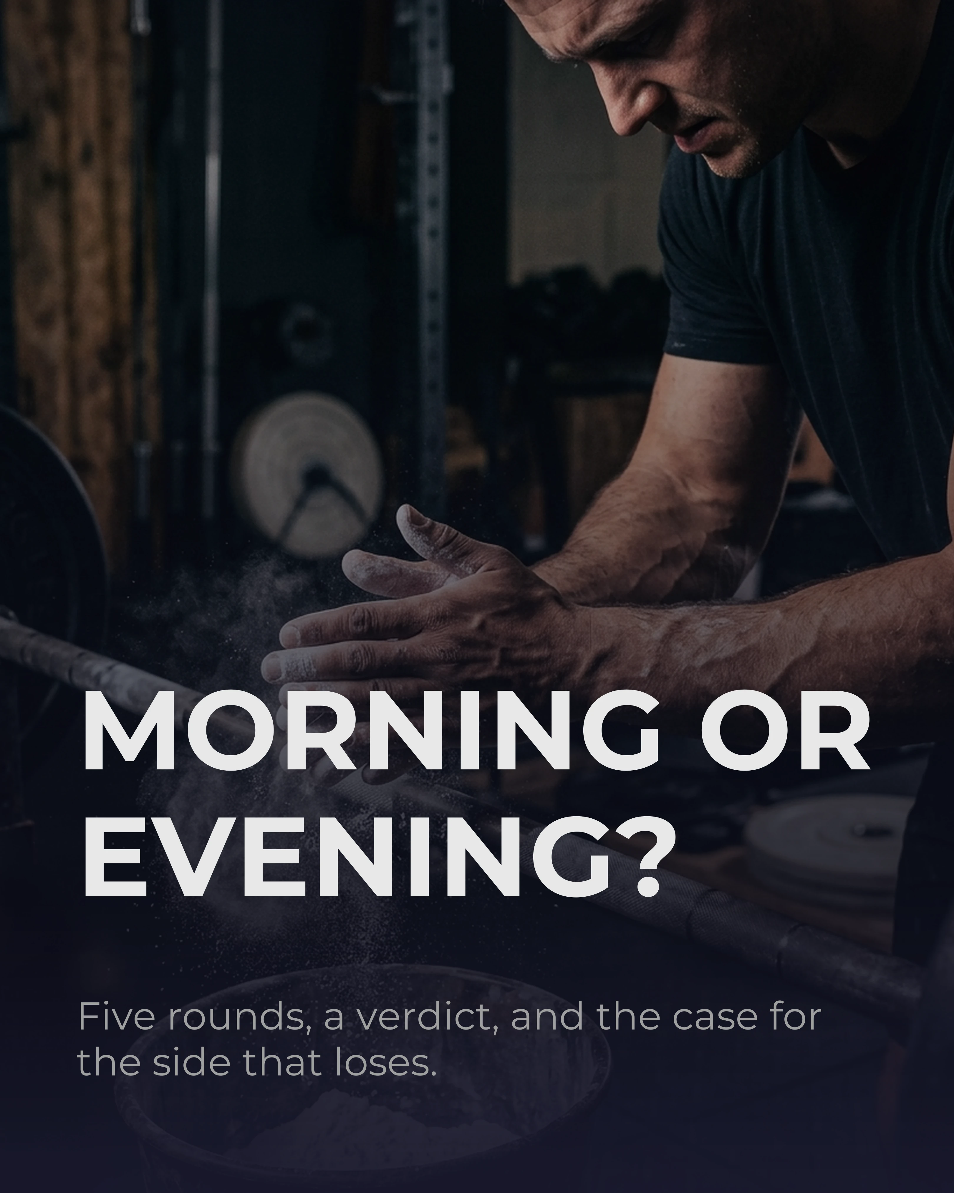 Cover slide: morning or evening