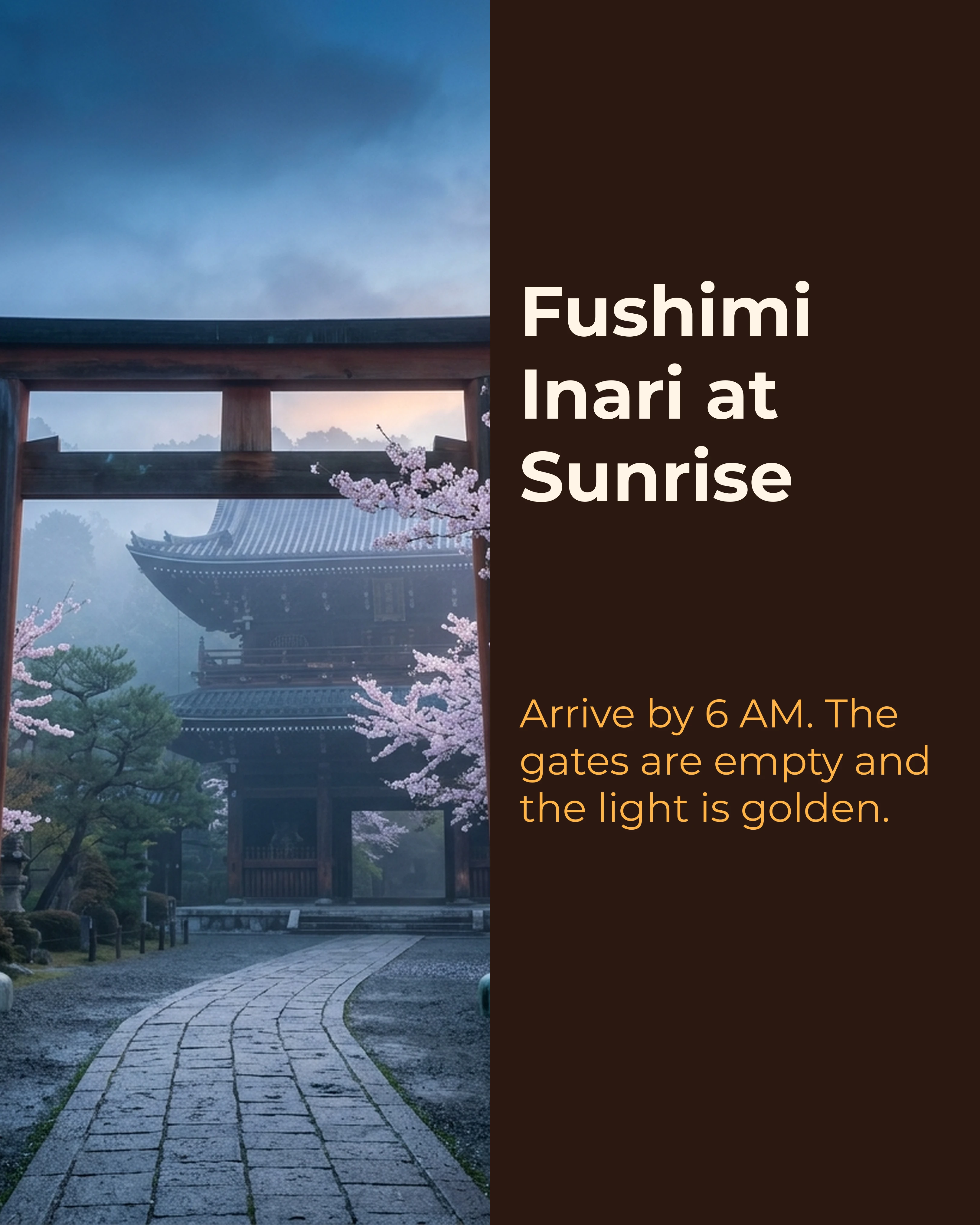 Fushimi Inari at sunrise
