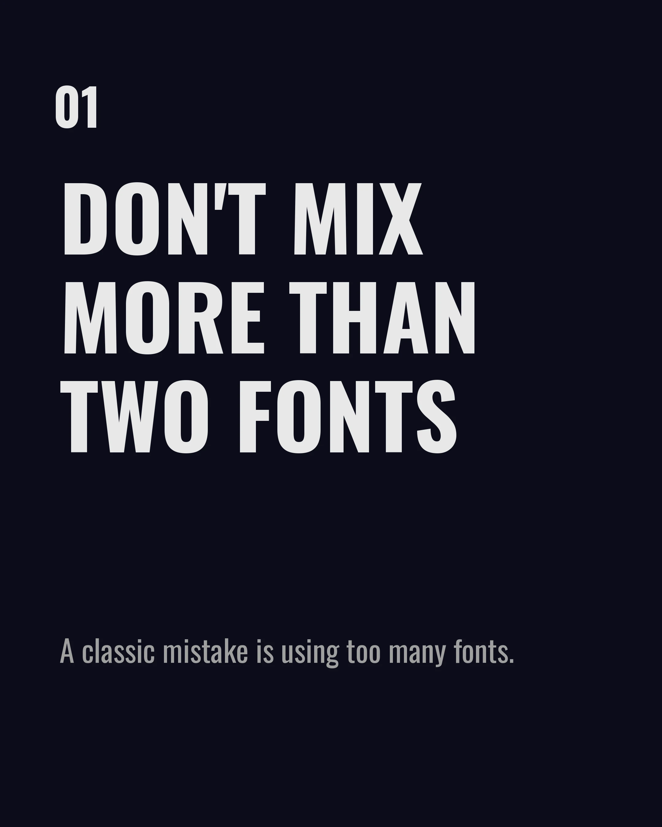 Typography pairing
