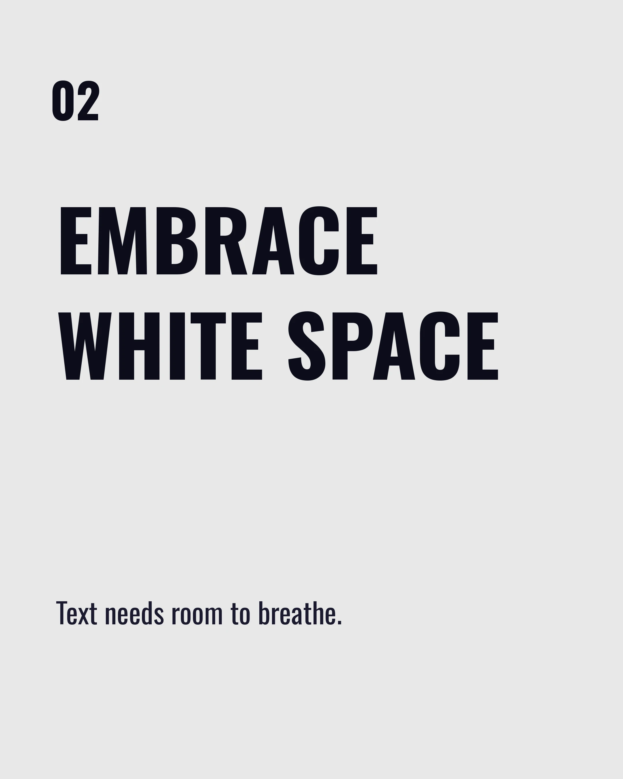 Typography spacing